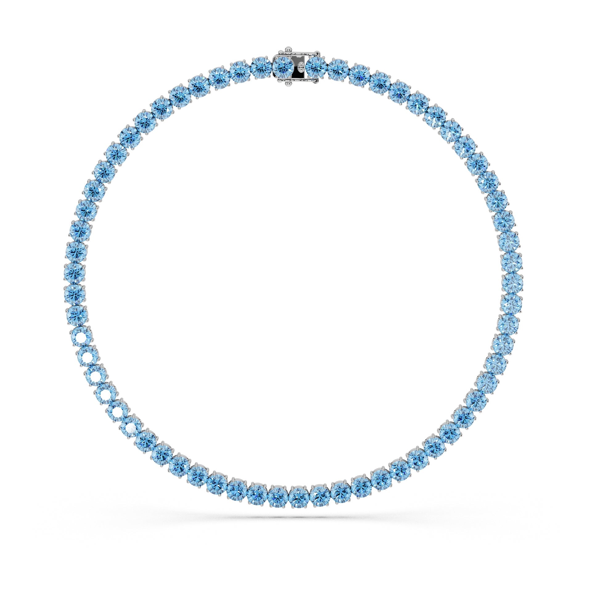 14K White gold_Ice Blue Diamond