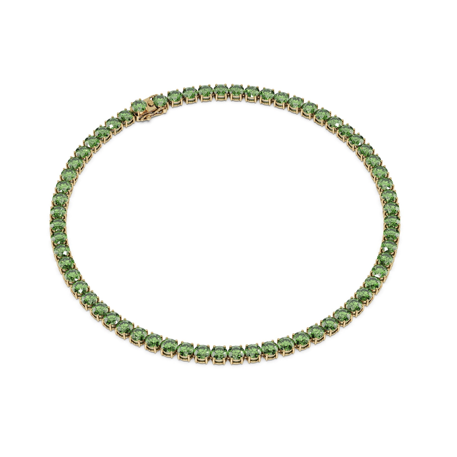 Anne's Subtle 11-Color 52ct Diamond Tennis Necklace
