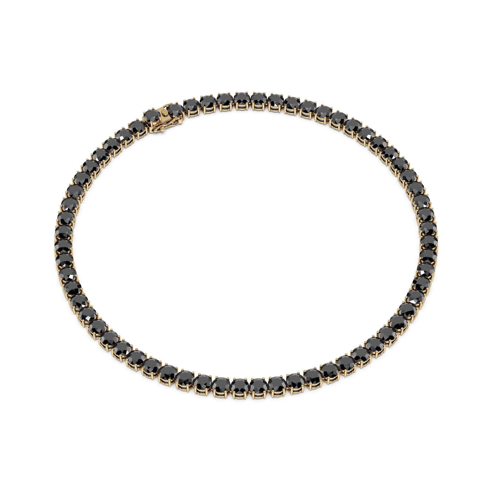Anne's Subtle 11-Color 52ct Diamond Tennis Necklace