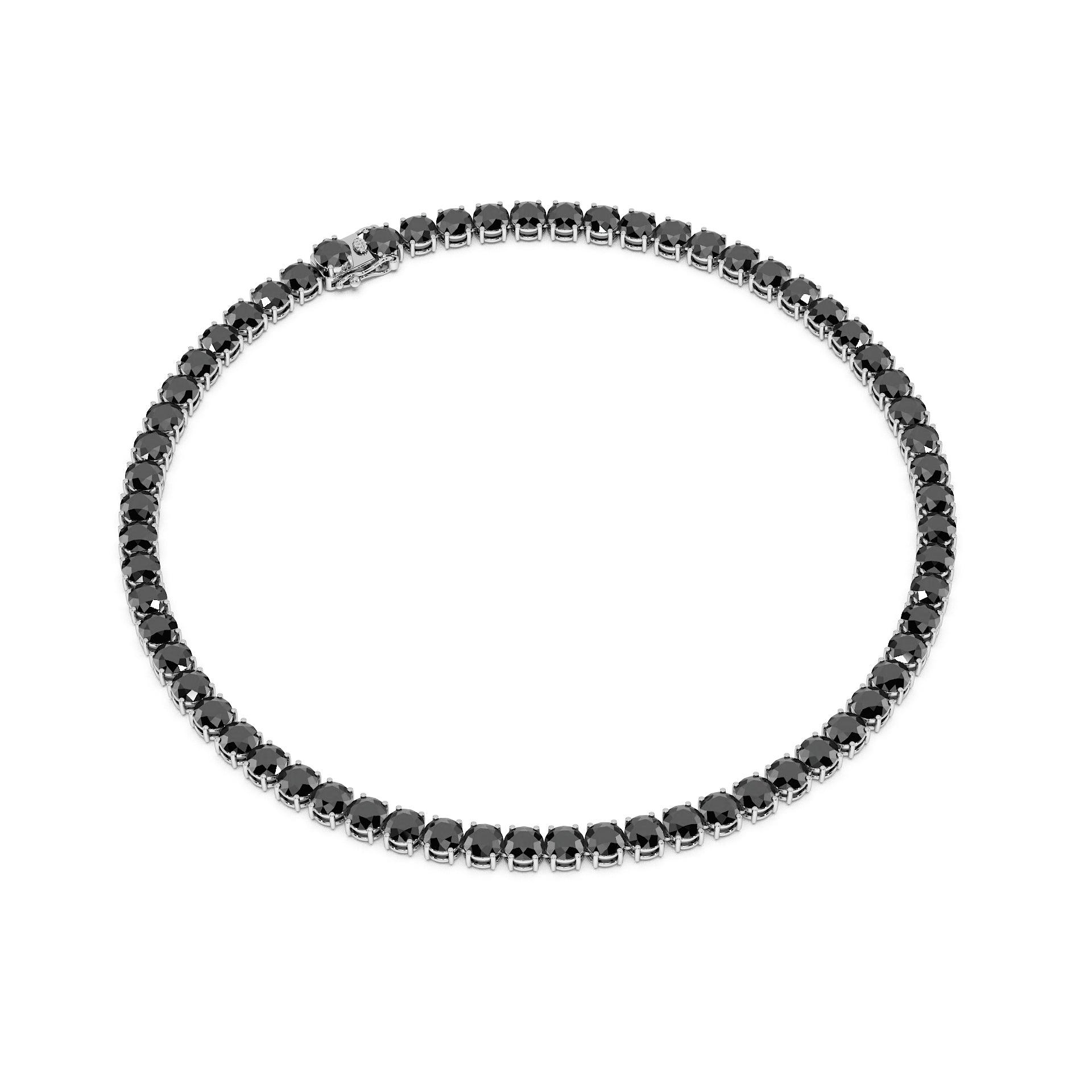 Anne's Subtle 11-Color 52ct Diamond Tennis Necklace