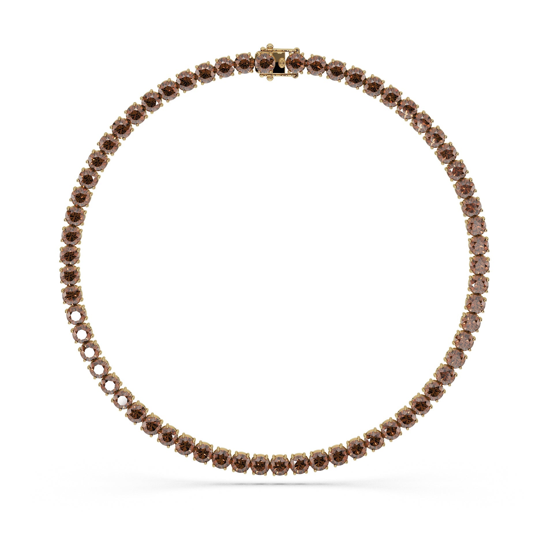 14K Yellow gold_Brown Diamond