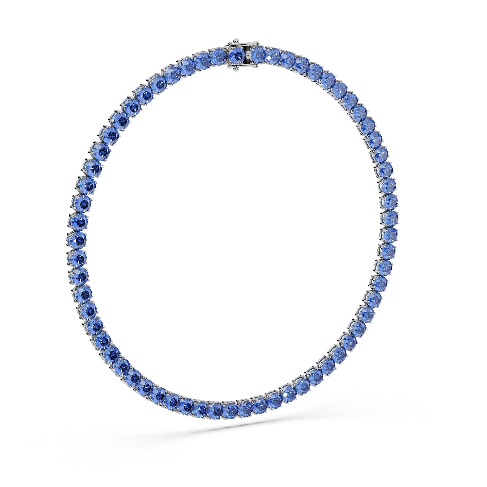 Anne's Subtle 11-Color 52ct Diamond Tennis Necklace