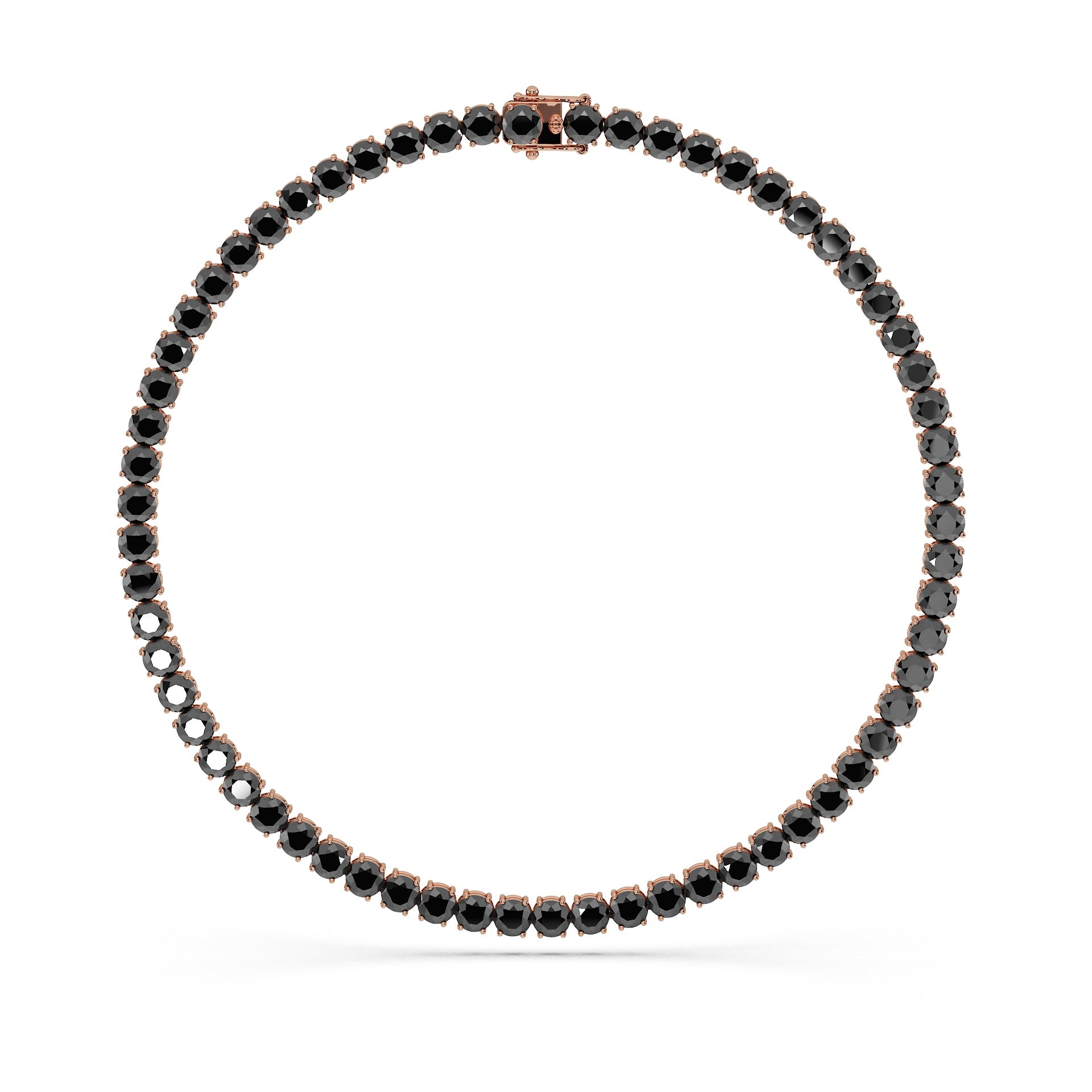 14K Rose gold_Black Diamond