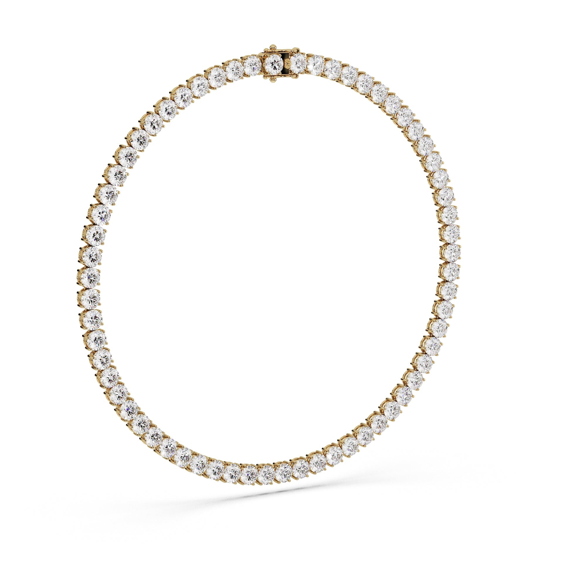 Anne's Subtle 11-Color 52ct Diamond Tennis Necklace