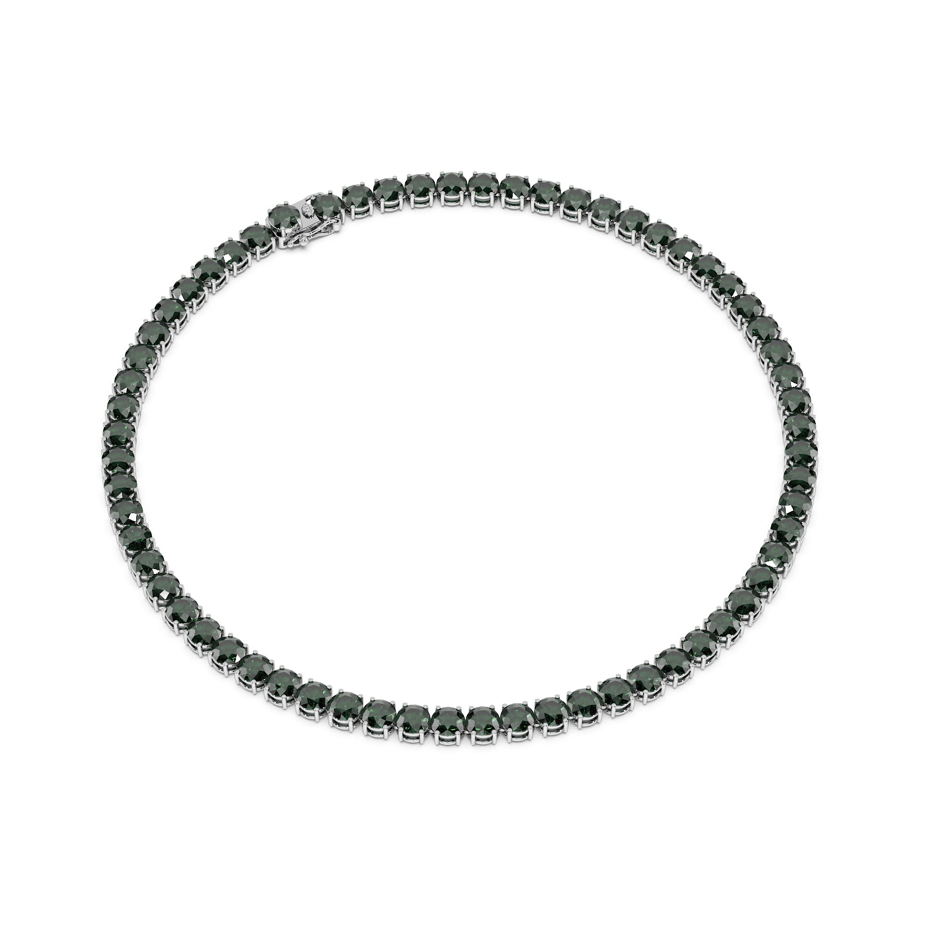 Anne's Subtle 11-Color 52ct Diamond Tennis Necklace