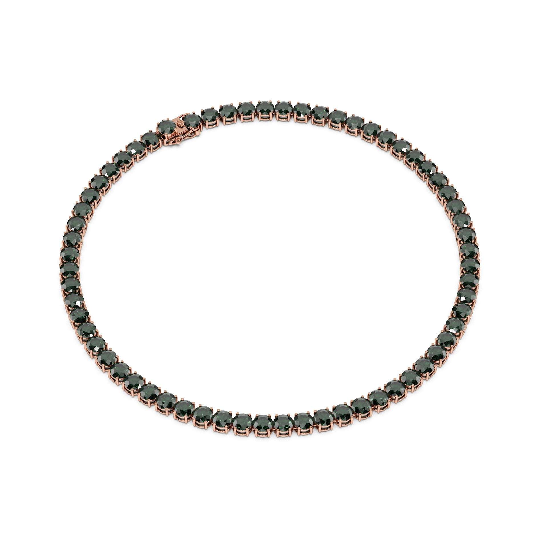 Anne's Subtle 11-Color 52ct Diamond Tennis Necklace