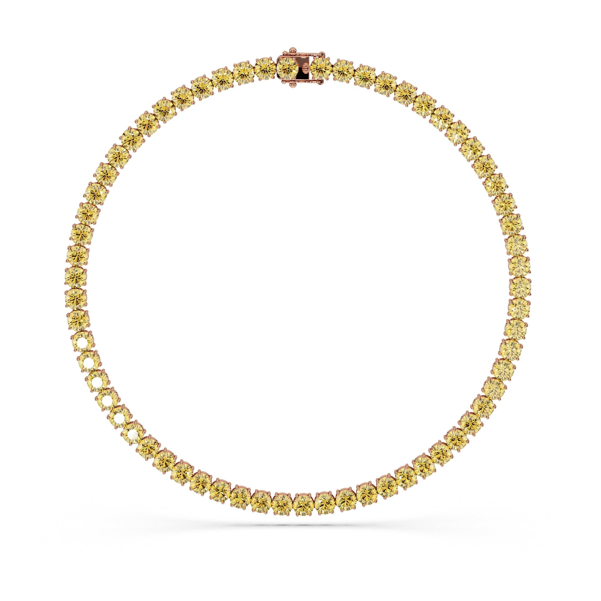 14K Rose gold_Yellow Diamond