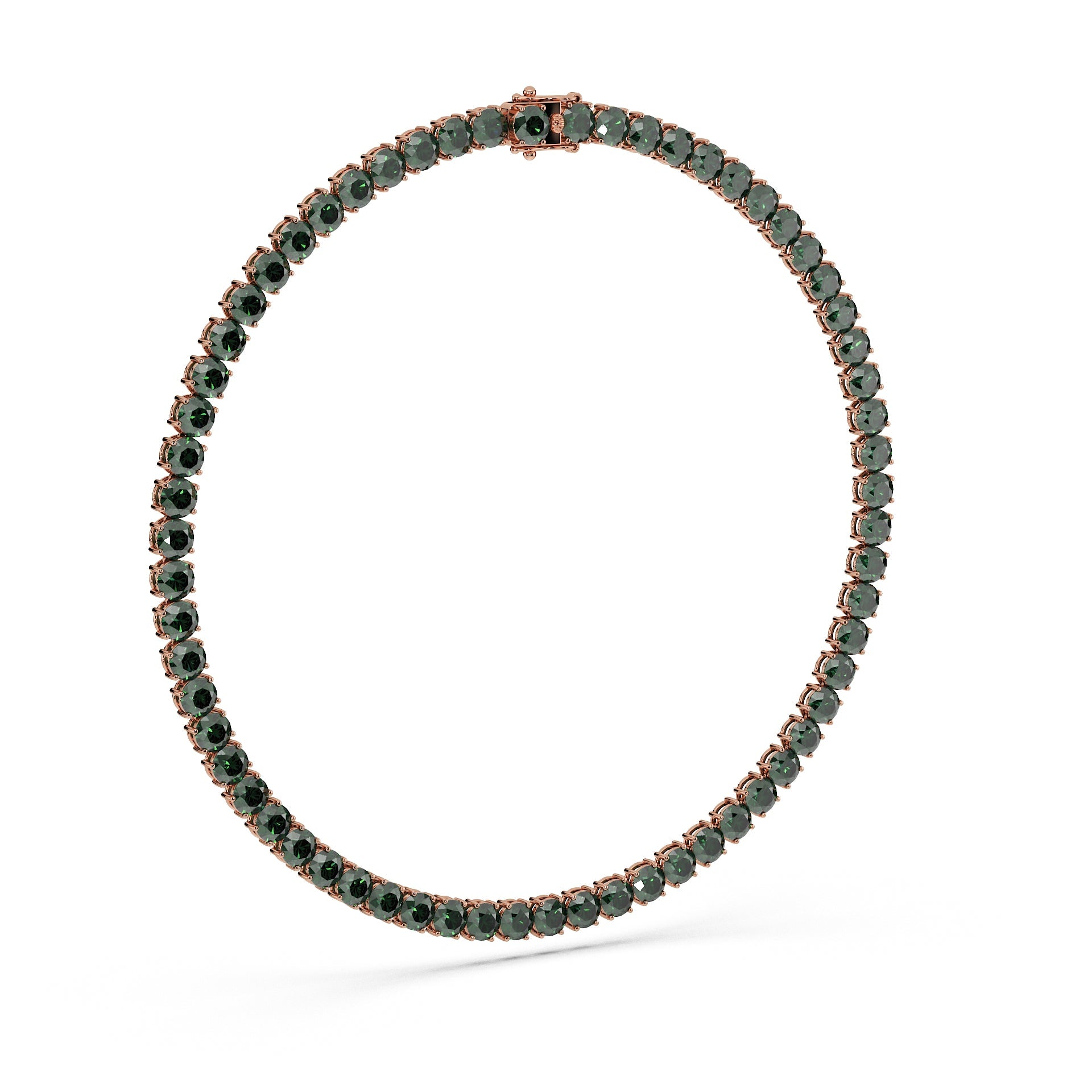 Anne's Subtle 11-Color 52ct Diamond Tennis Necklace