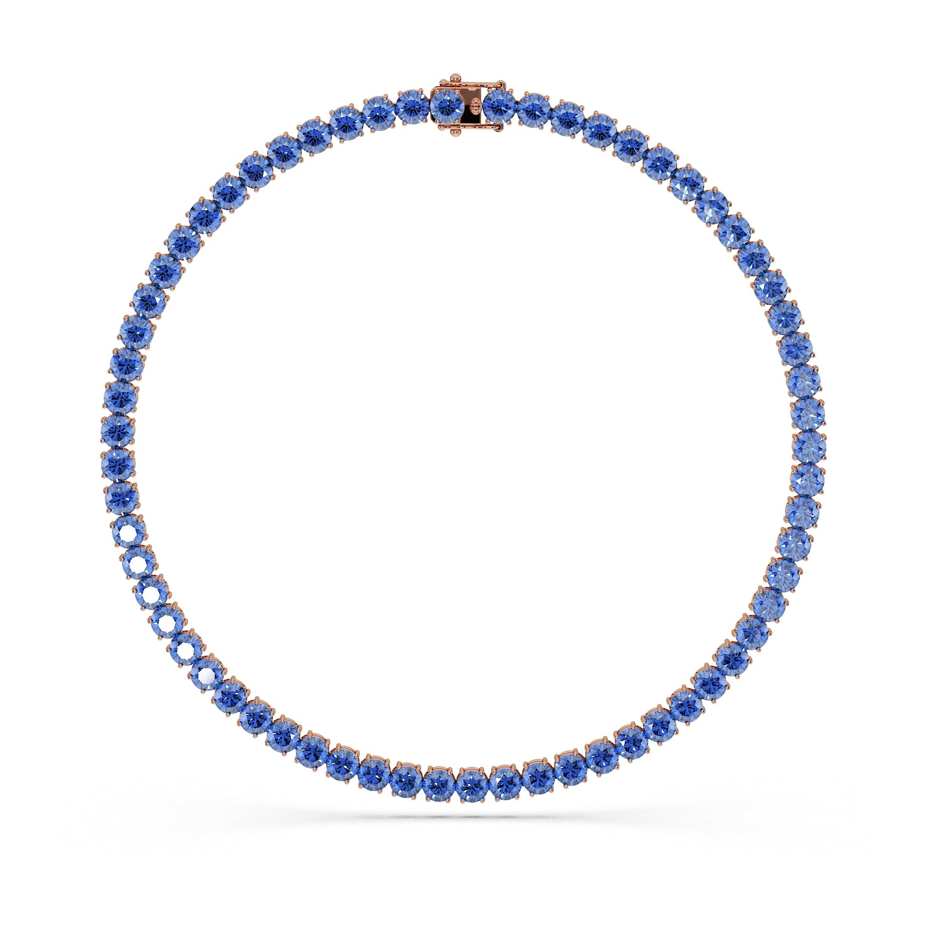 14K Rose gold_Royal Blue Diamond