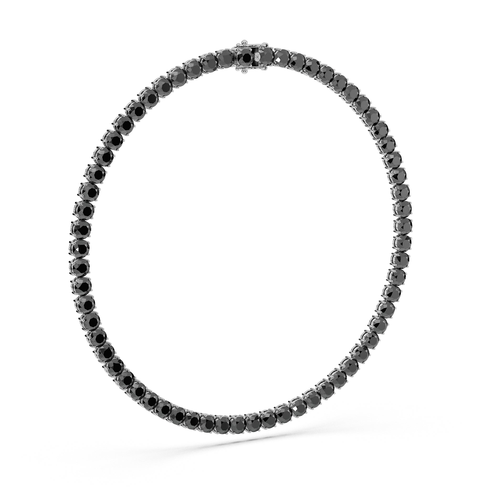 Anne's Subtle 11-Color 52ct Diamond Tennis Necklace