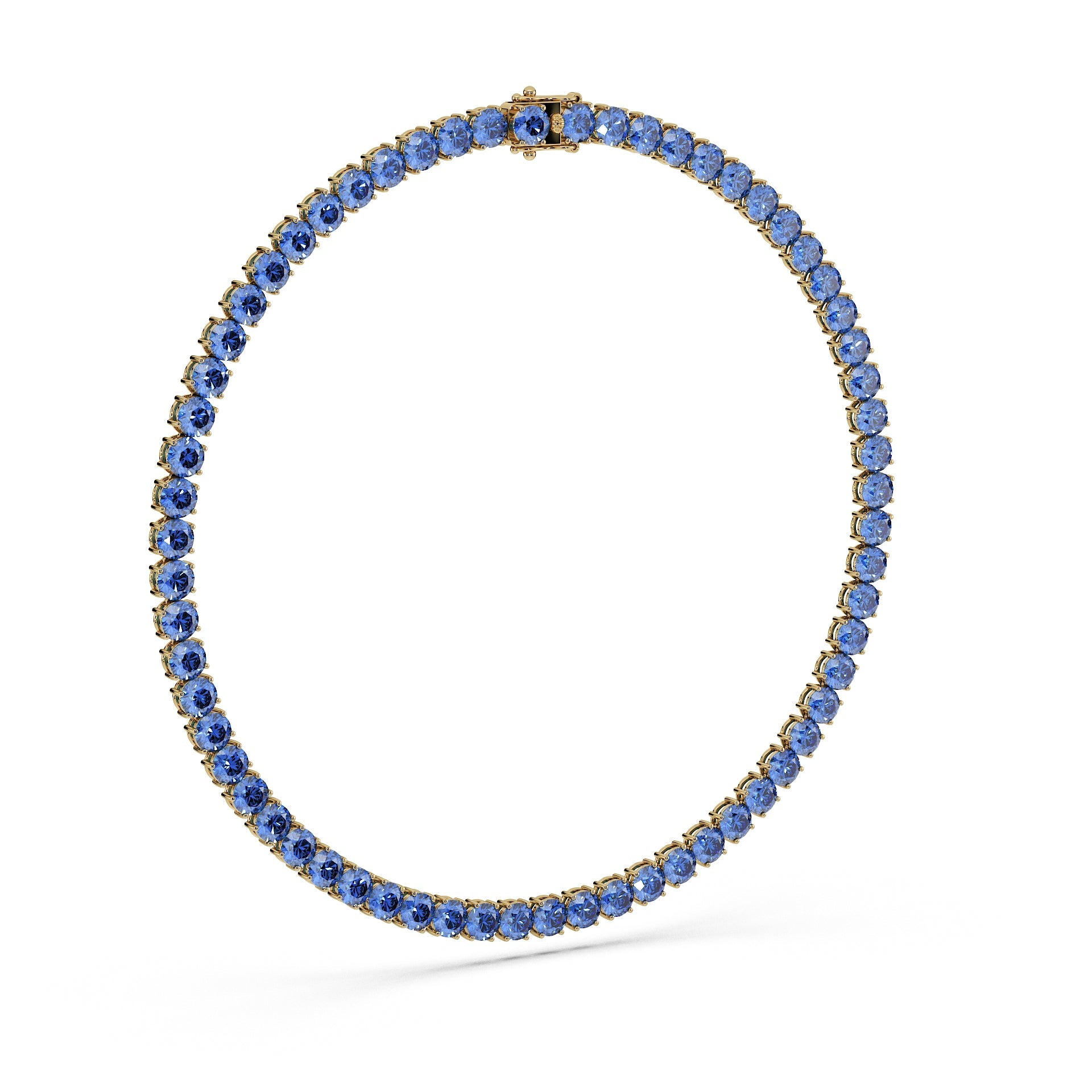 Anne's Subtle 11-Color 52ct Diamond Tennis Necklace