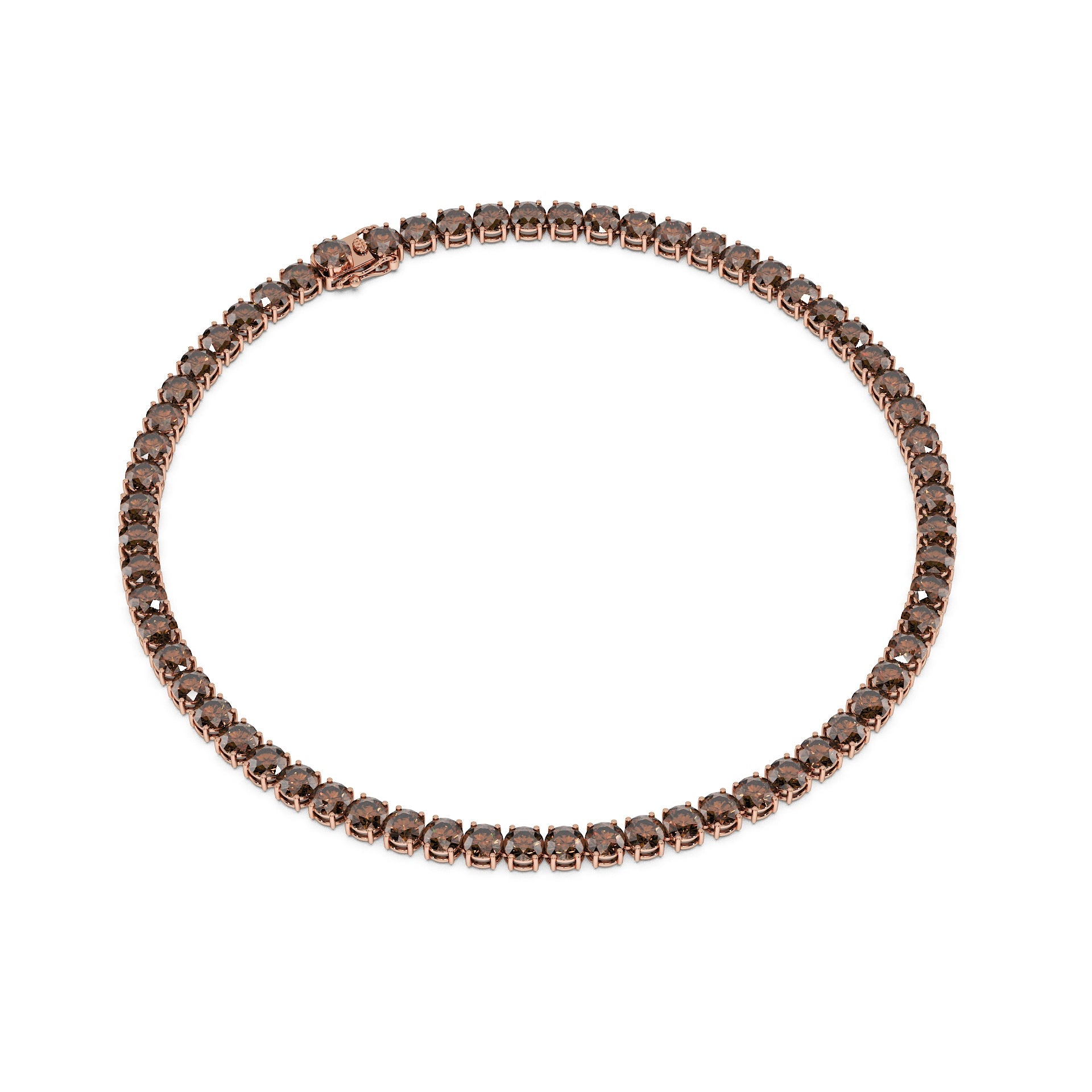 Anne's Subtle 11-Color 52ct Diamond Tennis Necklace