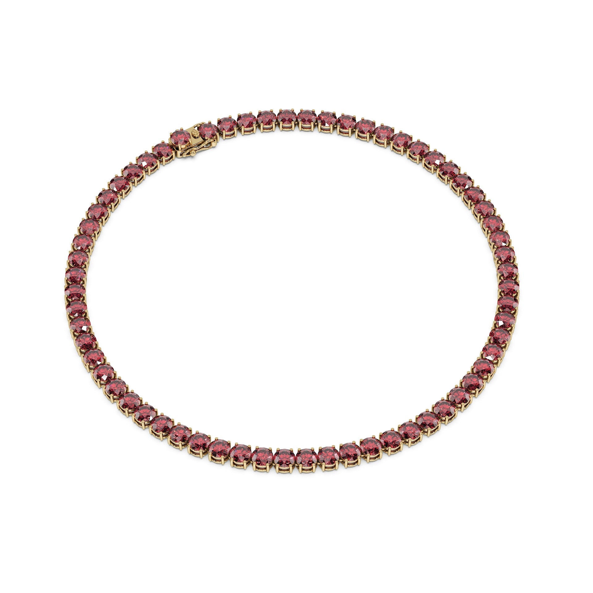Anne's Subtle 11-Color 52ct Diamond Tennis Necklace