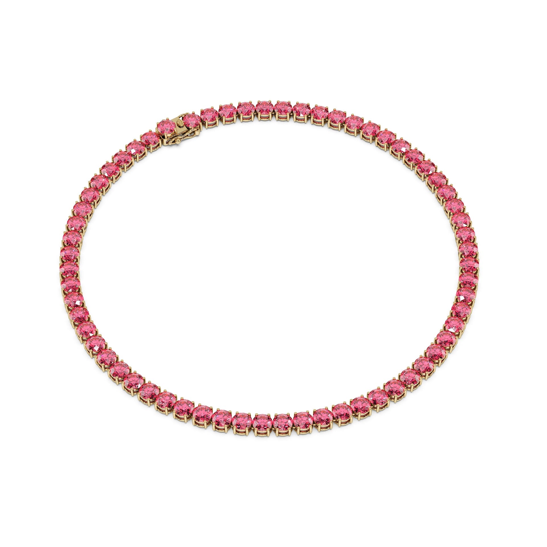 Anne's Subtle 11-Color 52ct Diamond Tennis Necklace