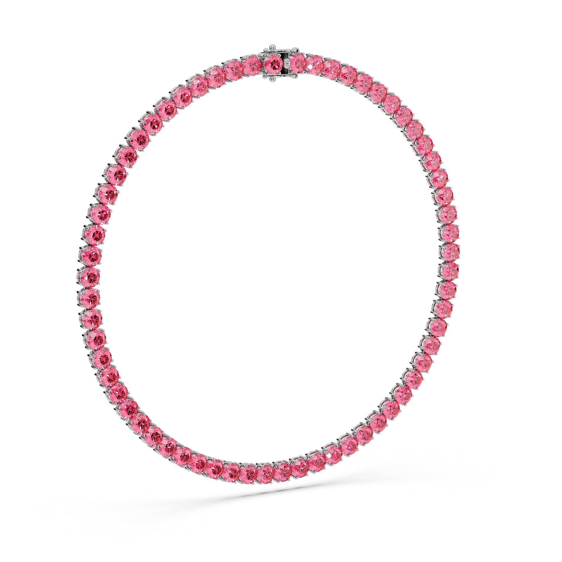 Anne's Subtle 11-Color 52ct Diamond Tennis Necklace
