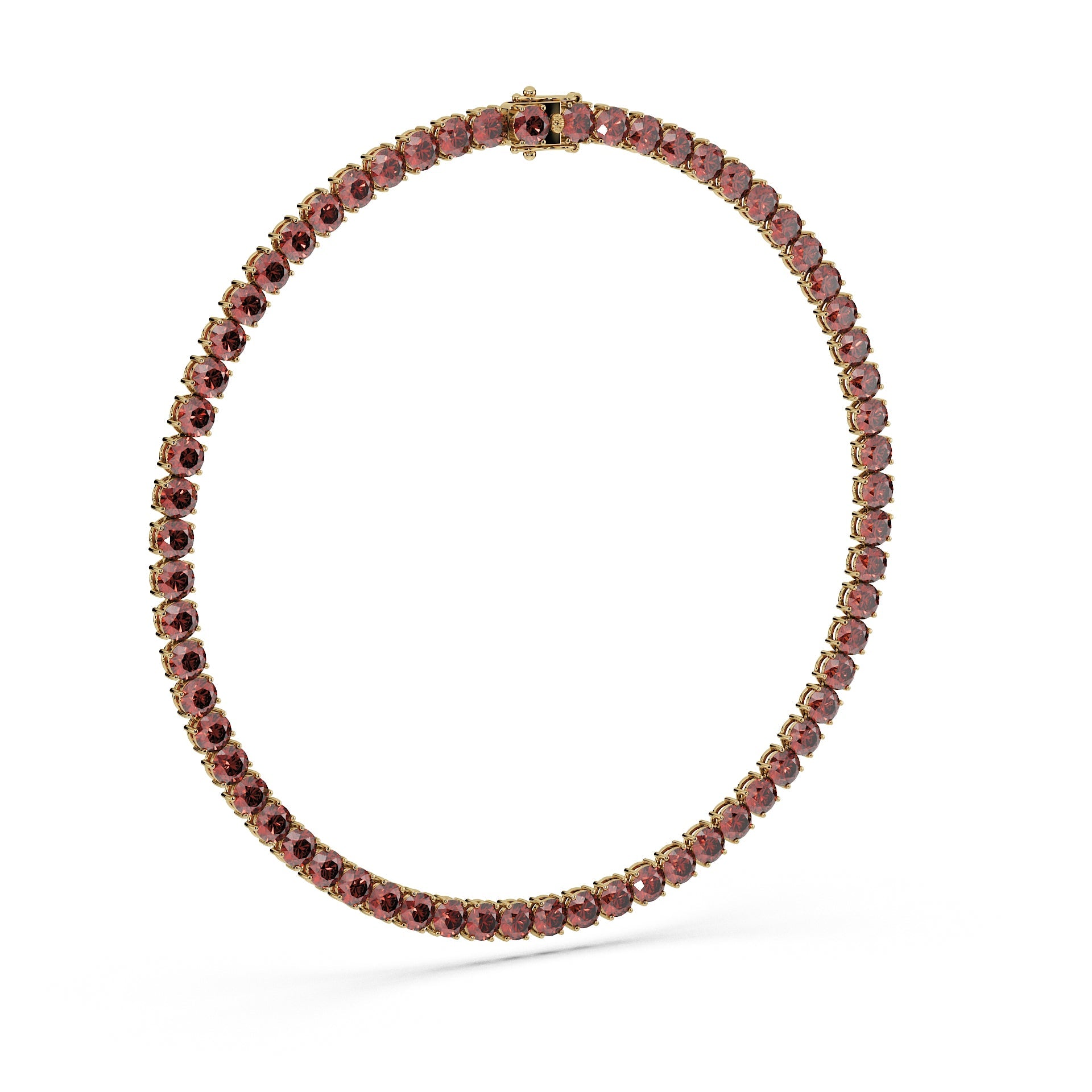 Anne's Subtle 11-Color 52ct Diamond Tennis Necklace