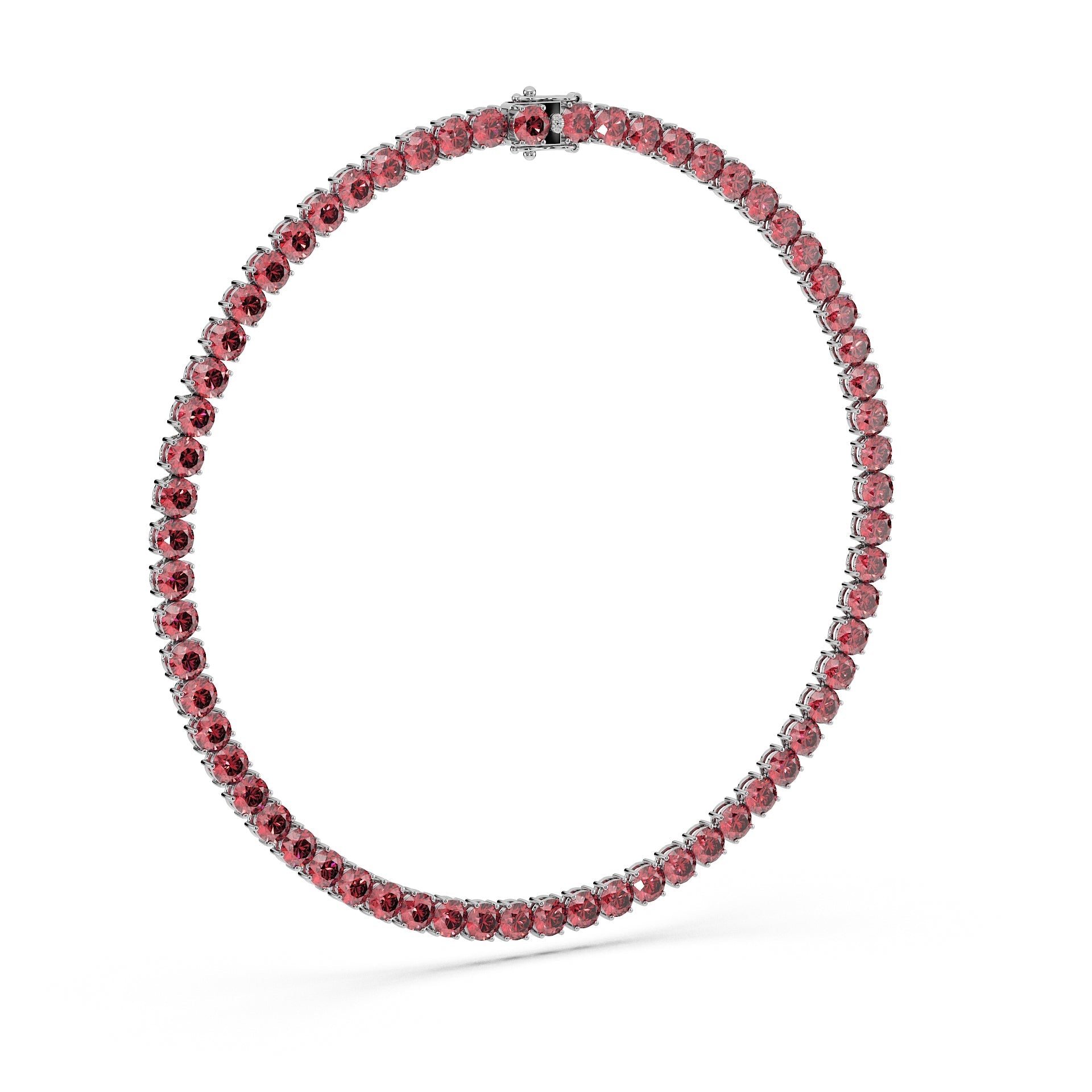 Anne's Subtle 11-Color 52ct Diamond Tennis Necklace