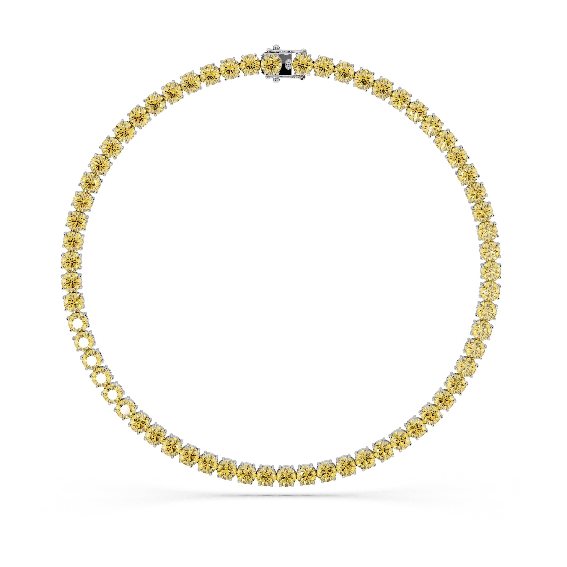 14K White gold_Yellow Diamond