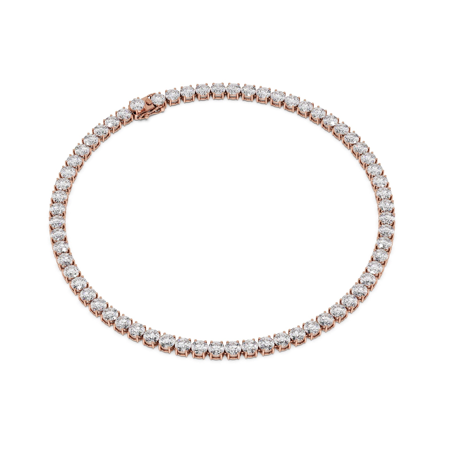 Anne's Subtle 11-Color 52ct Diamond Tennis Necklace