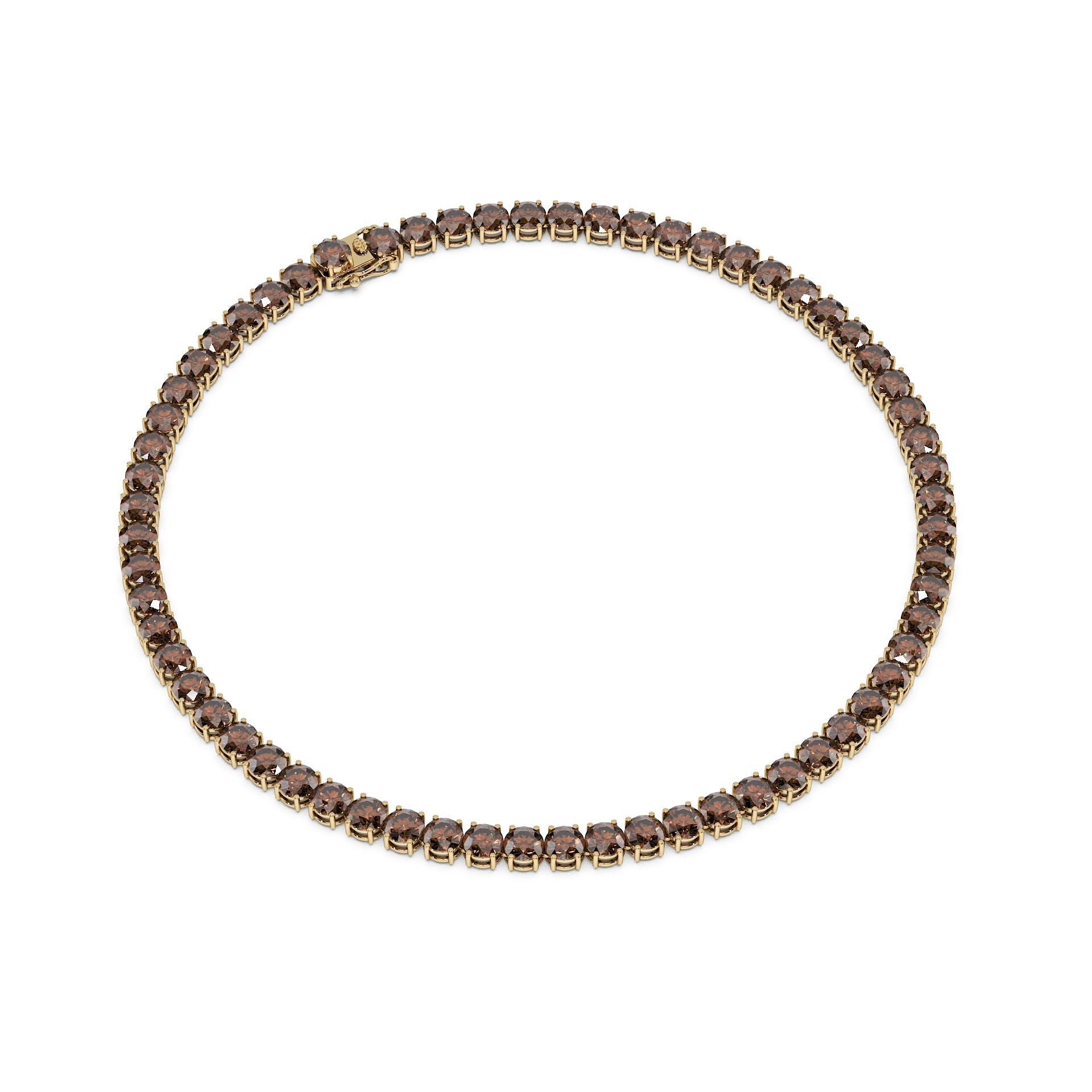 Anne's Subtle 11-Color 52ct Diamond Tennis Necklace