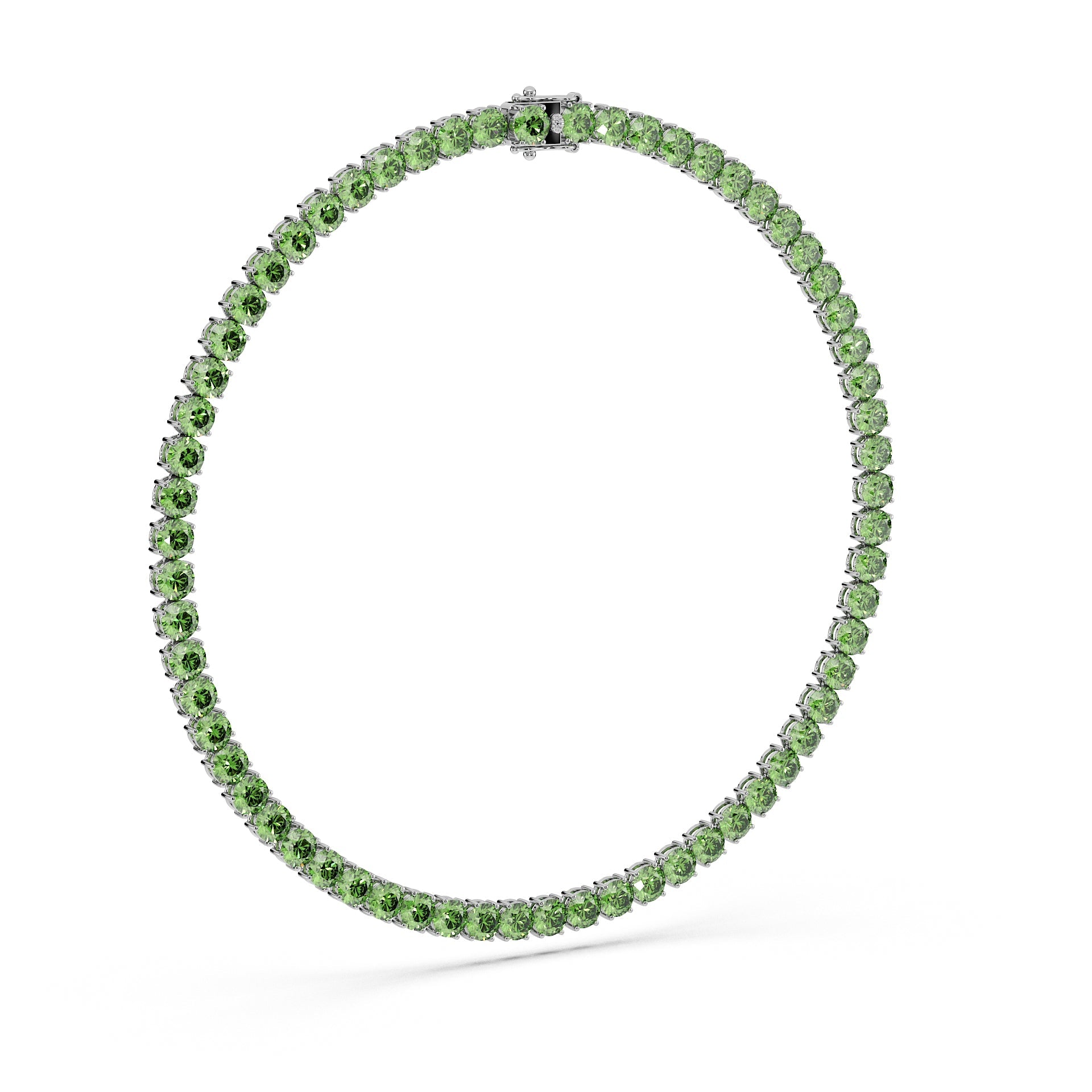 Anne's Subtle 11-Color 52ct Diamond Tennis Necklace