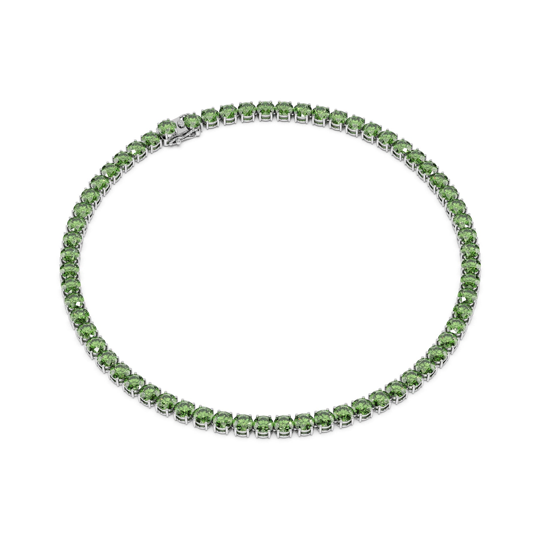 Anne's Subtle 11-Color 52ct Diamond Tennis Necklace