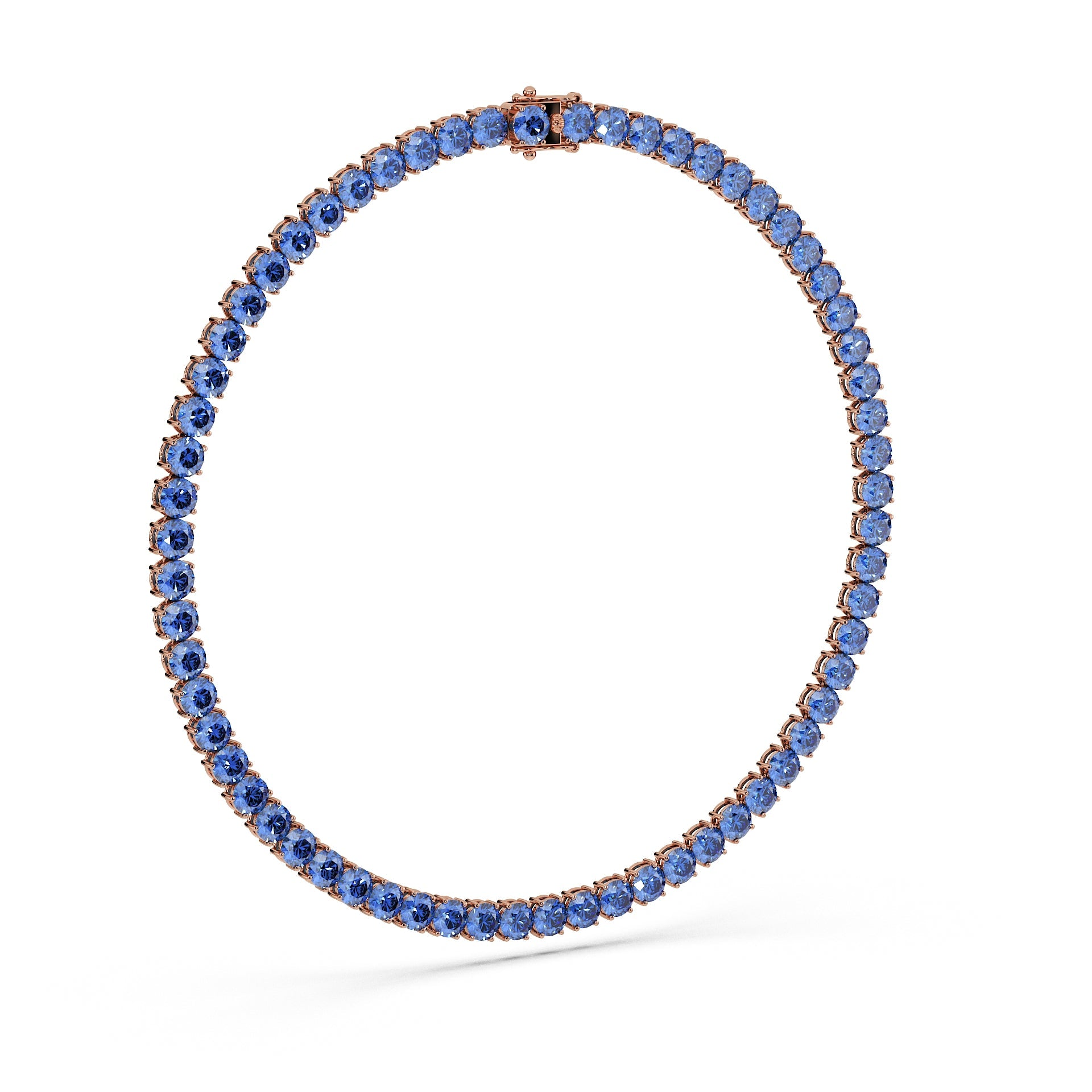 Anne's Subtle 11-Color 52ct Diamond Tennis Necklace