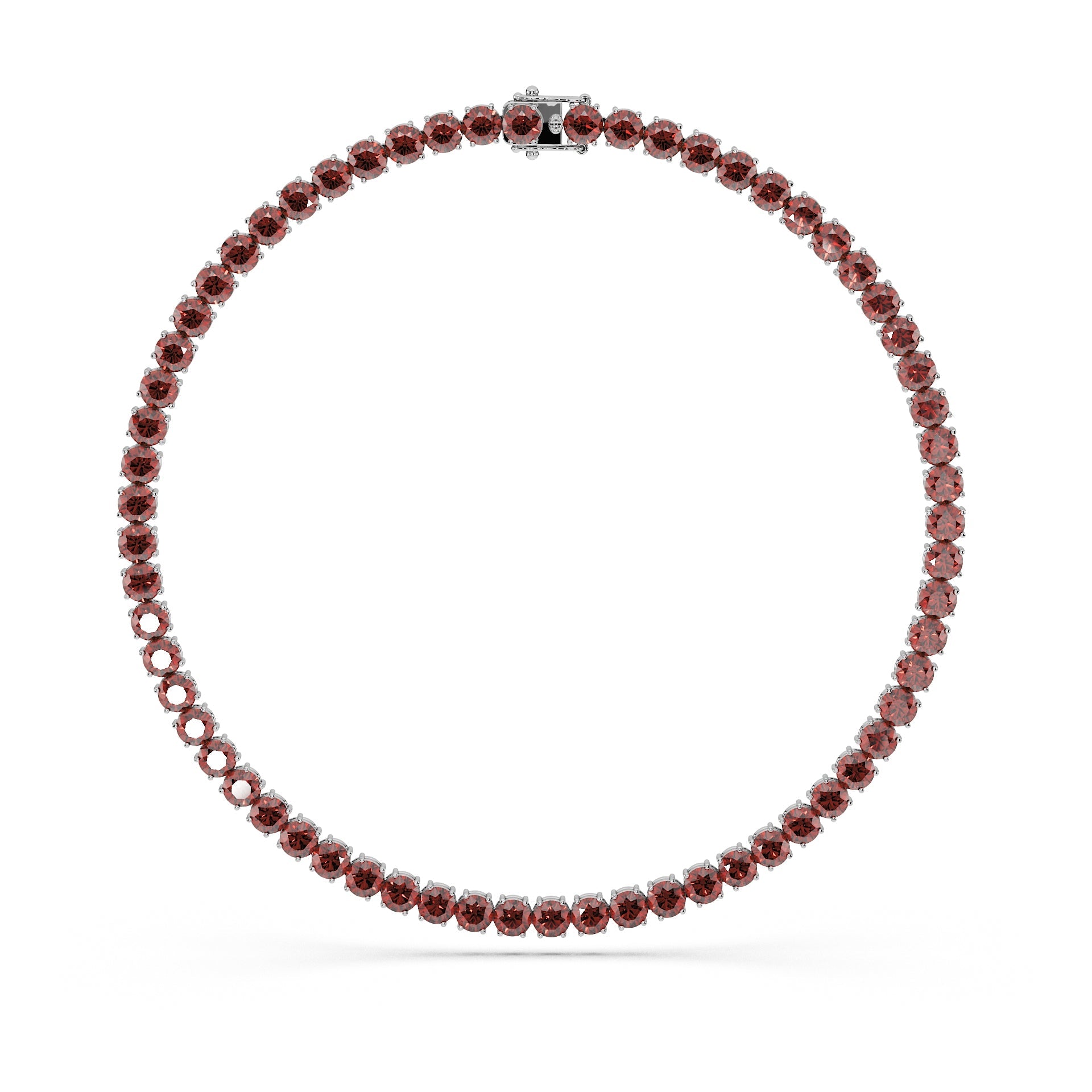 14K White gold_Cherry Cognac Diamond