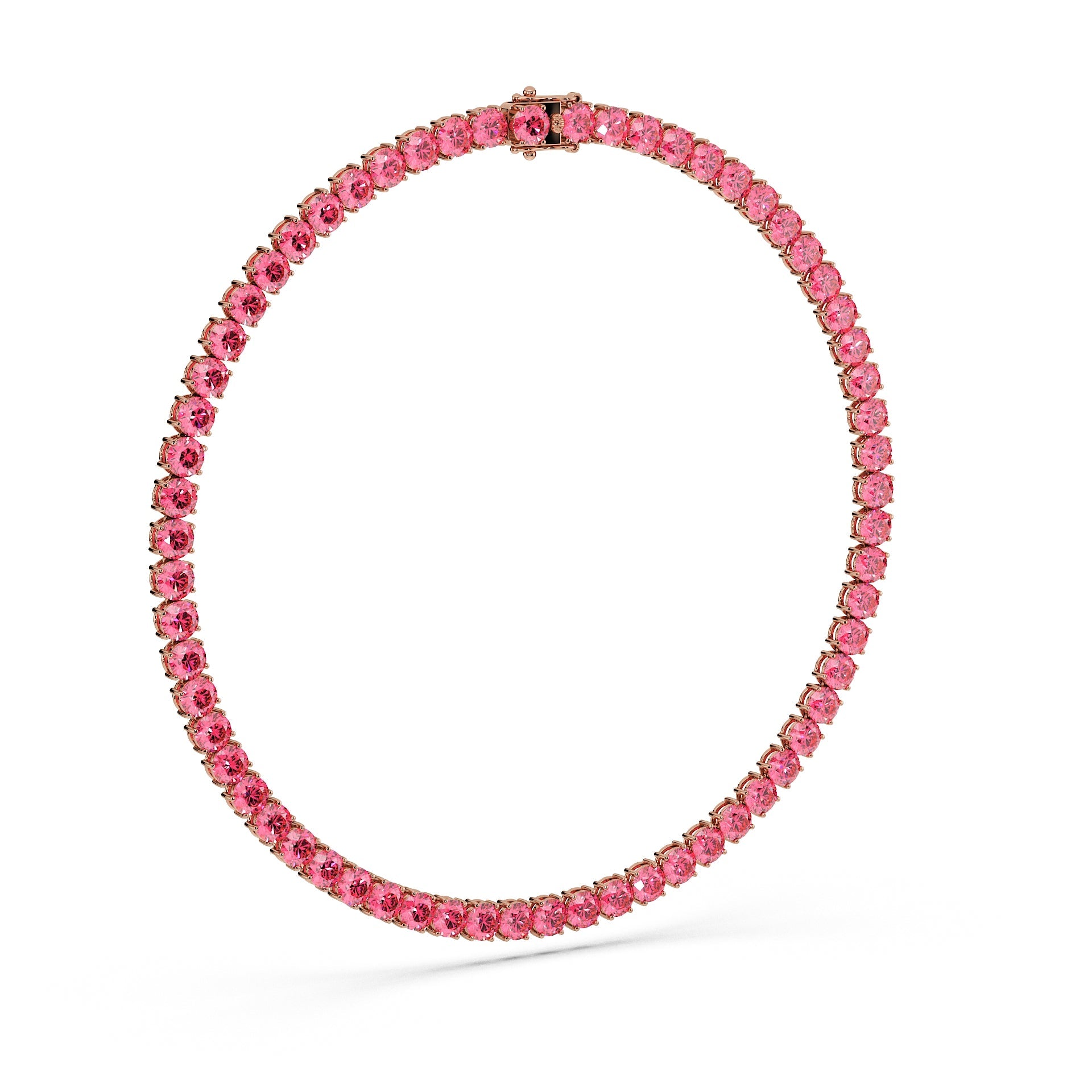 Anne's Subtle 11-Color 52ct Diamond Tennis Necklace