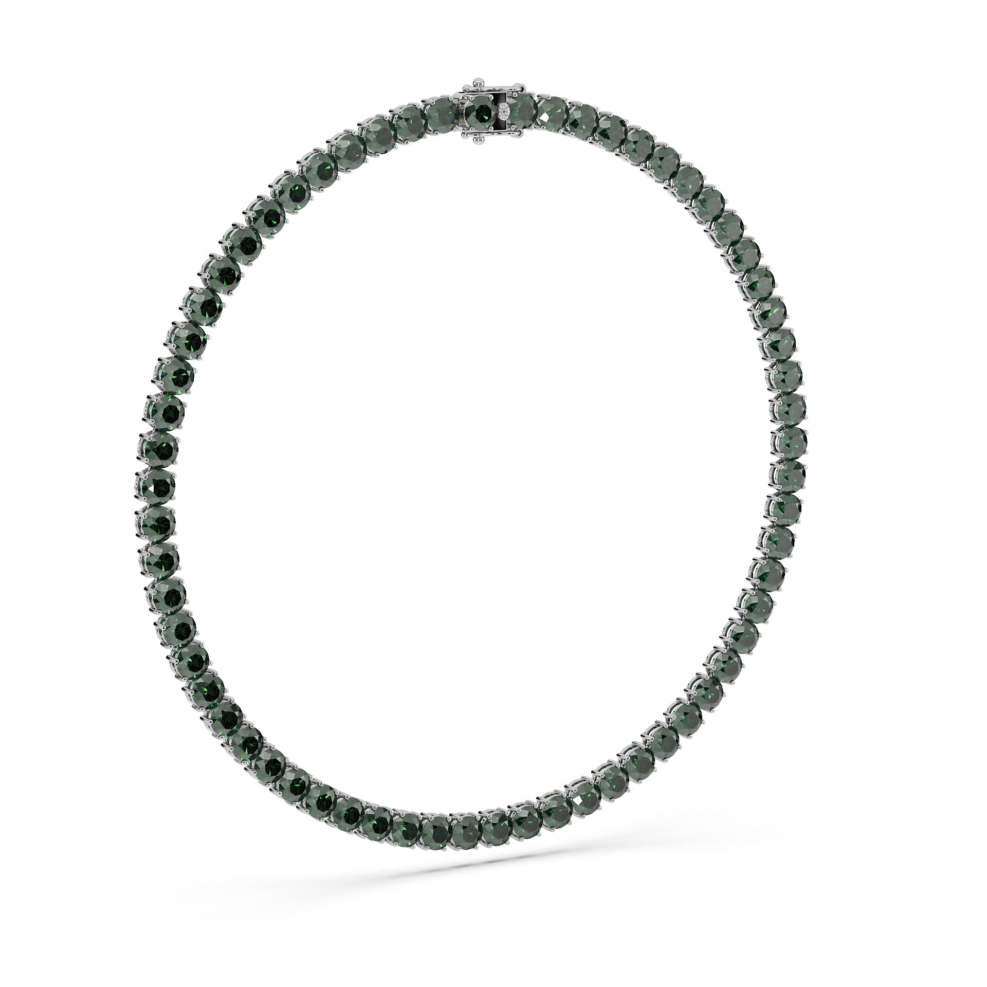 Anne's Subtle 11-Color 52ct Diamond Tennis Necklace