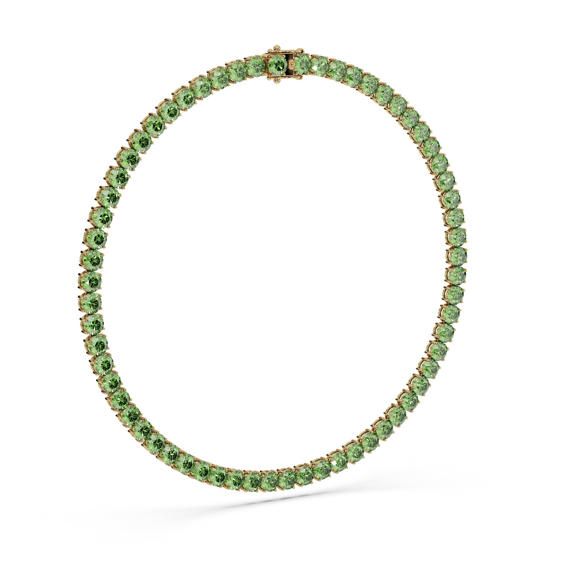 Anne's Subtle 11-Color 52ct Diamond Tennis Necklace