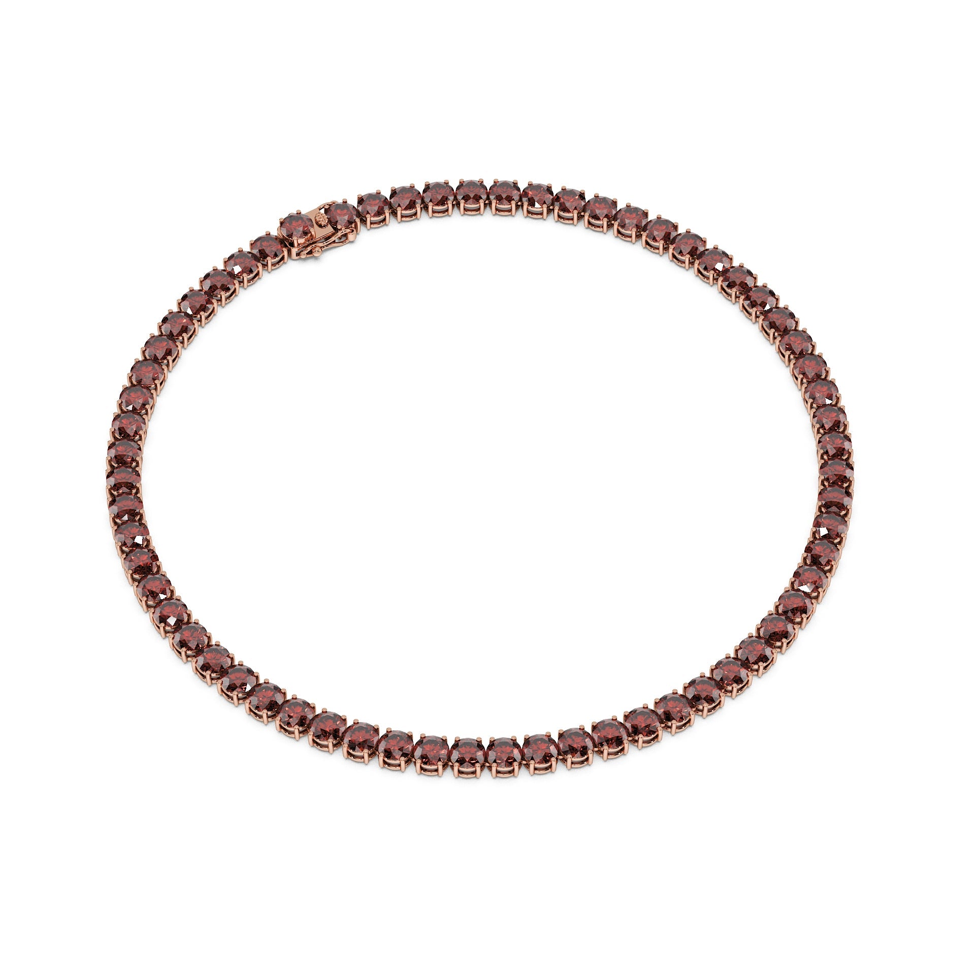 Anne's Subtle 11-Color 52ct Diamond Tennis Necklace