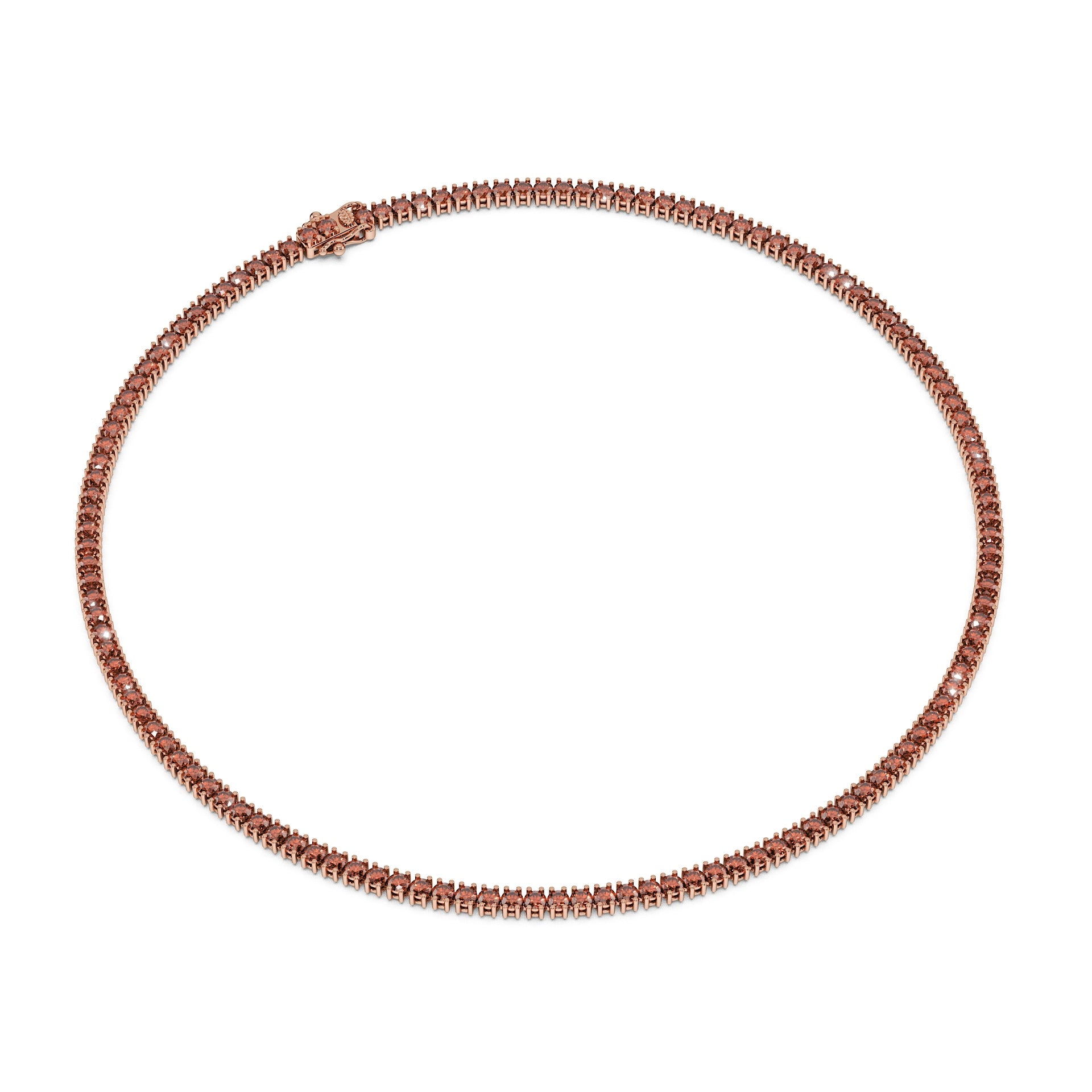 Delicate 11-Color 13ct Diamond Tennis Necklace