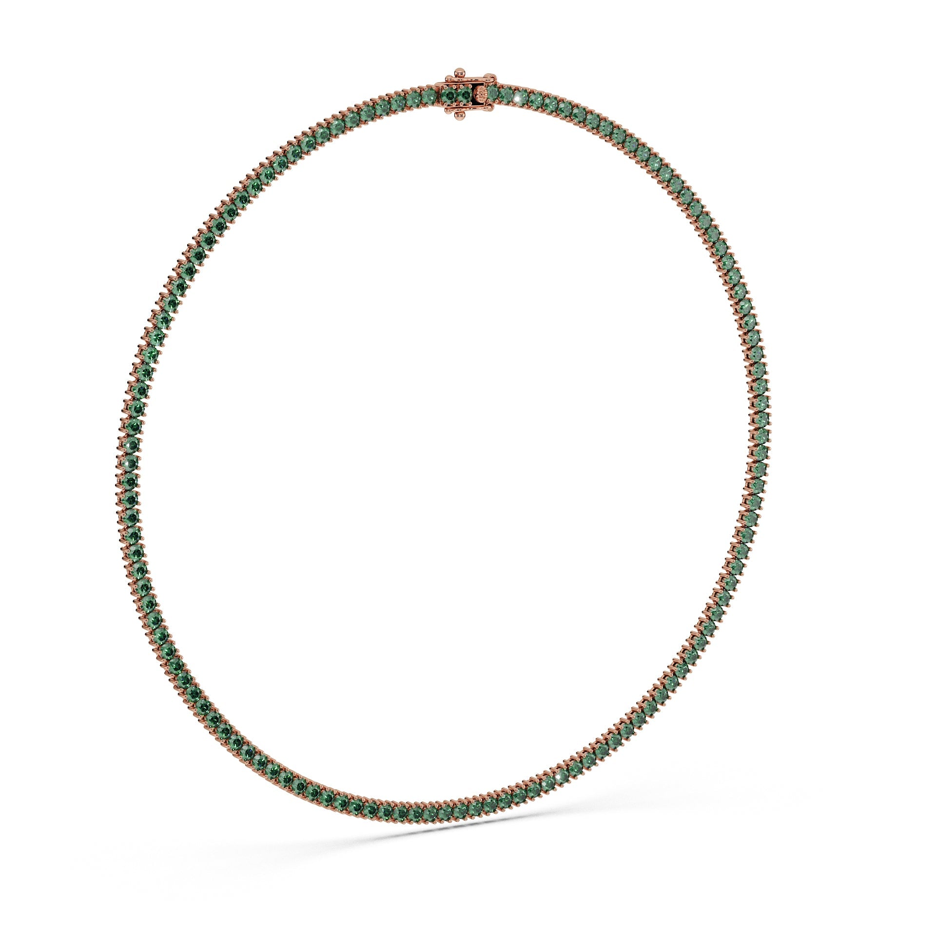 Delicate 11-Color 13ct Diamond Tennis Necklace