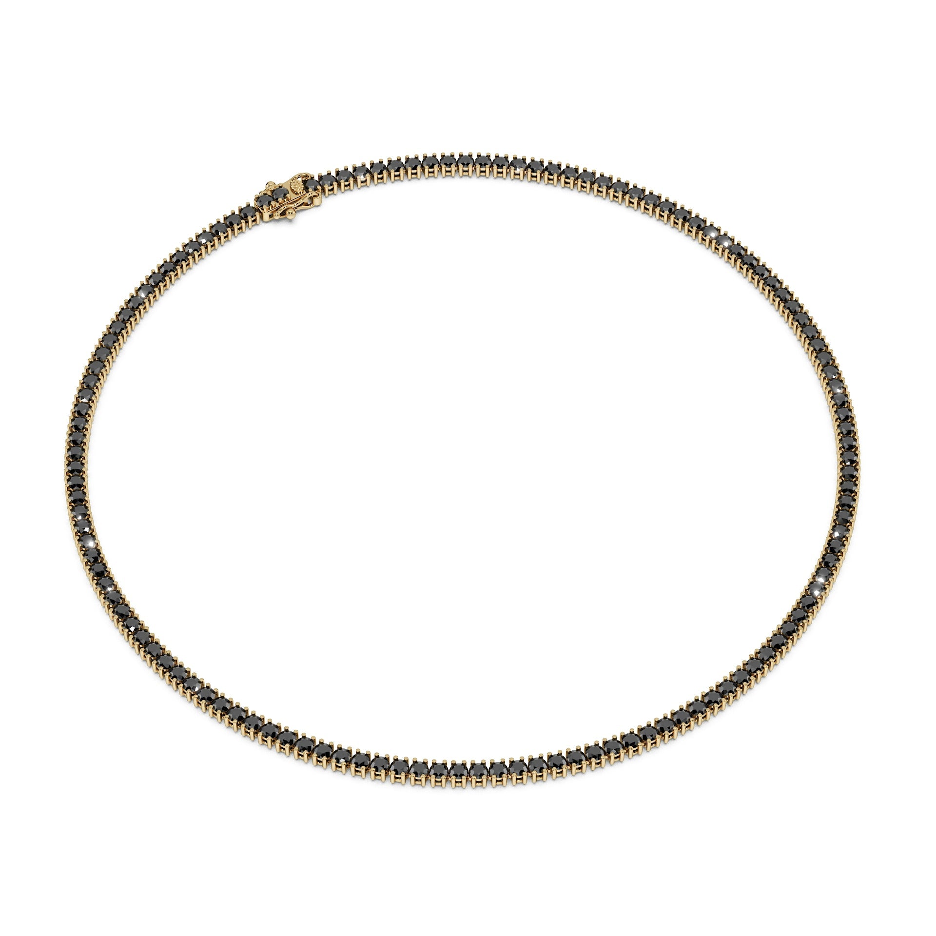 Delicate 11-Color 13ct Diamond Tennis Necklace