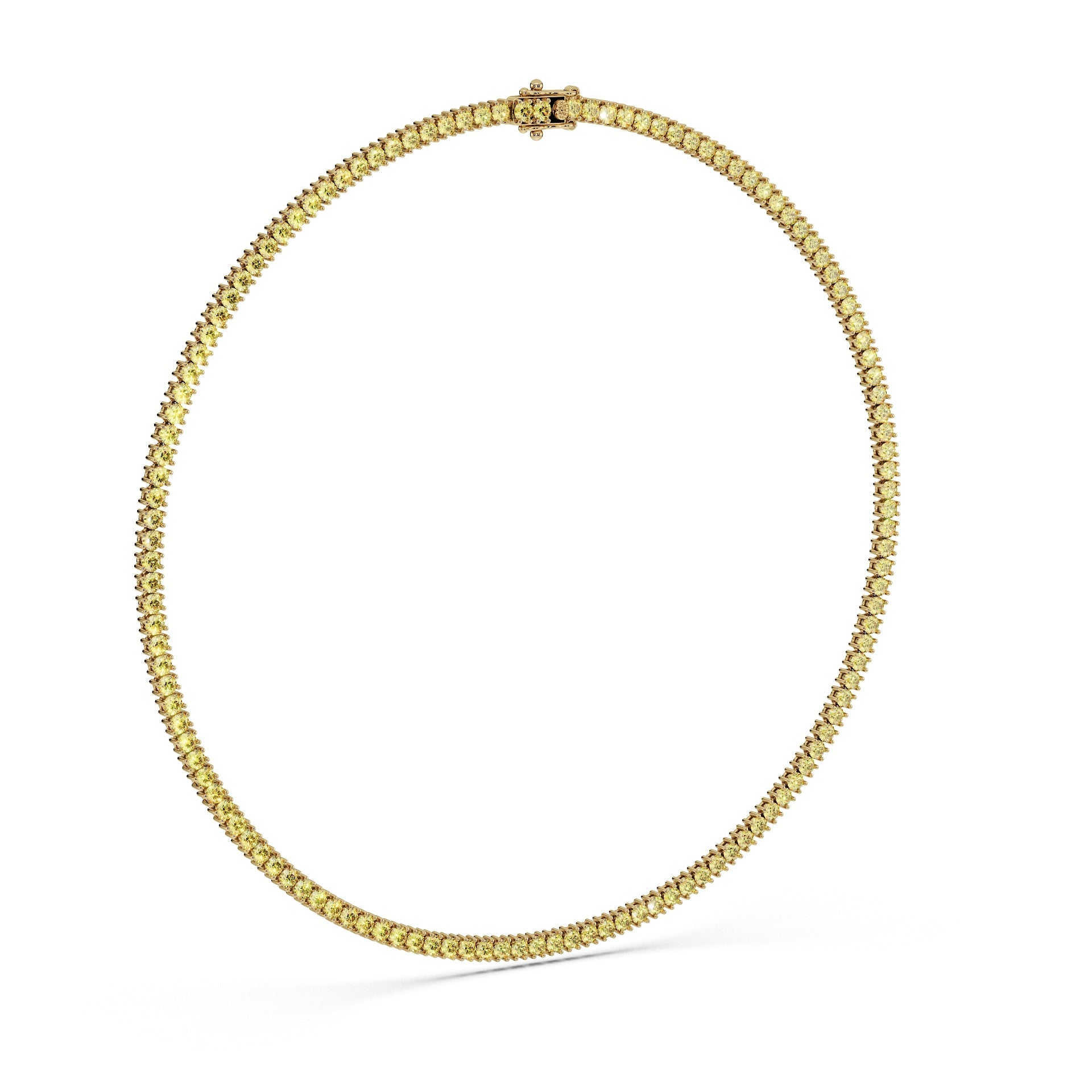 Delicate 11-Color 13ct Diamond Tennis Necklace