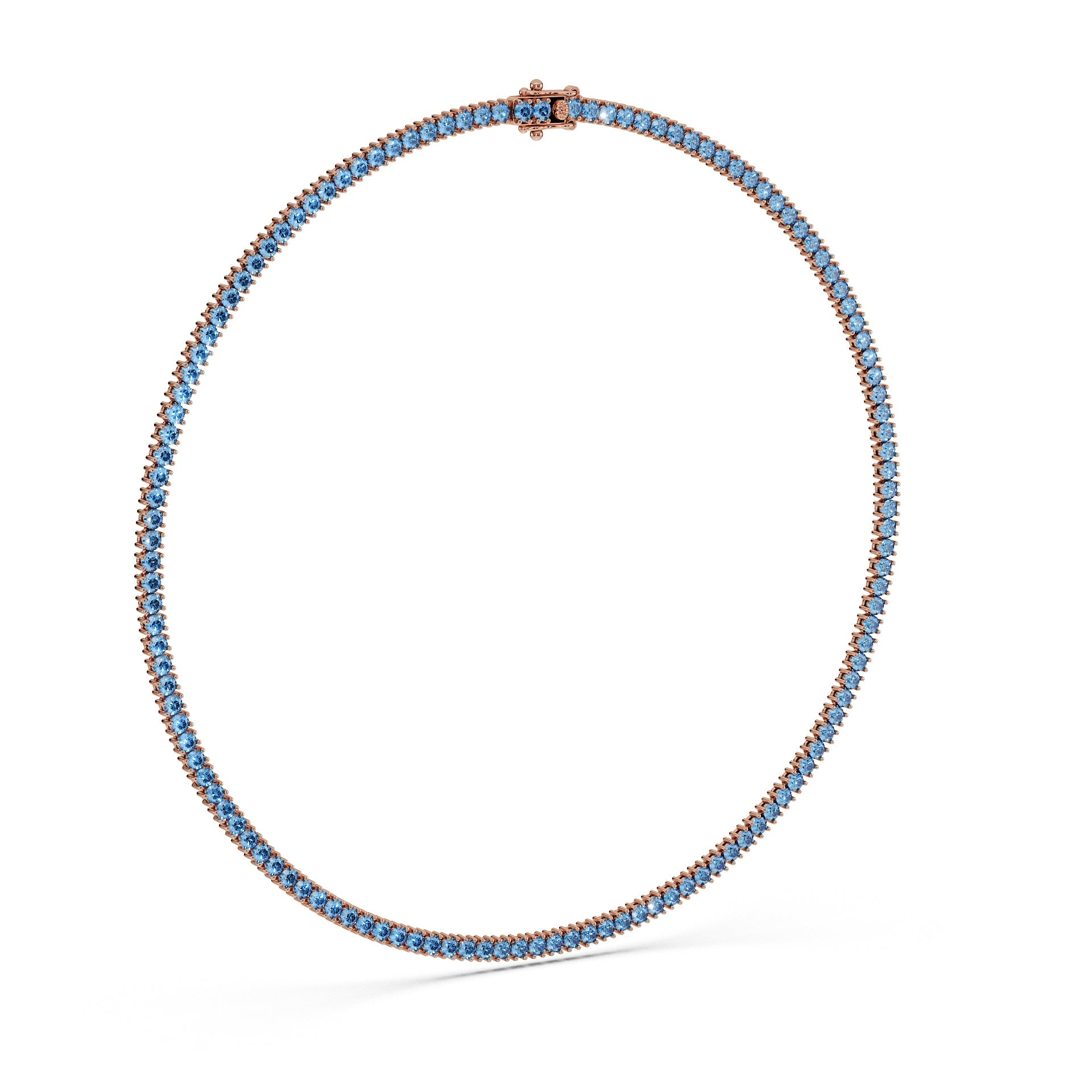 Delicate 11-Color 13ct Diamond Tennis Necklace