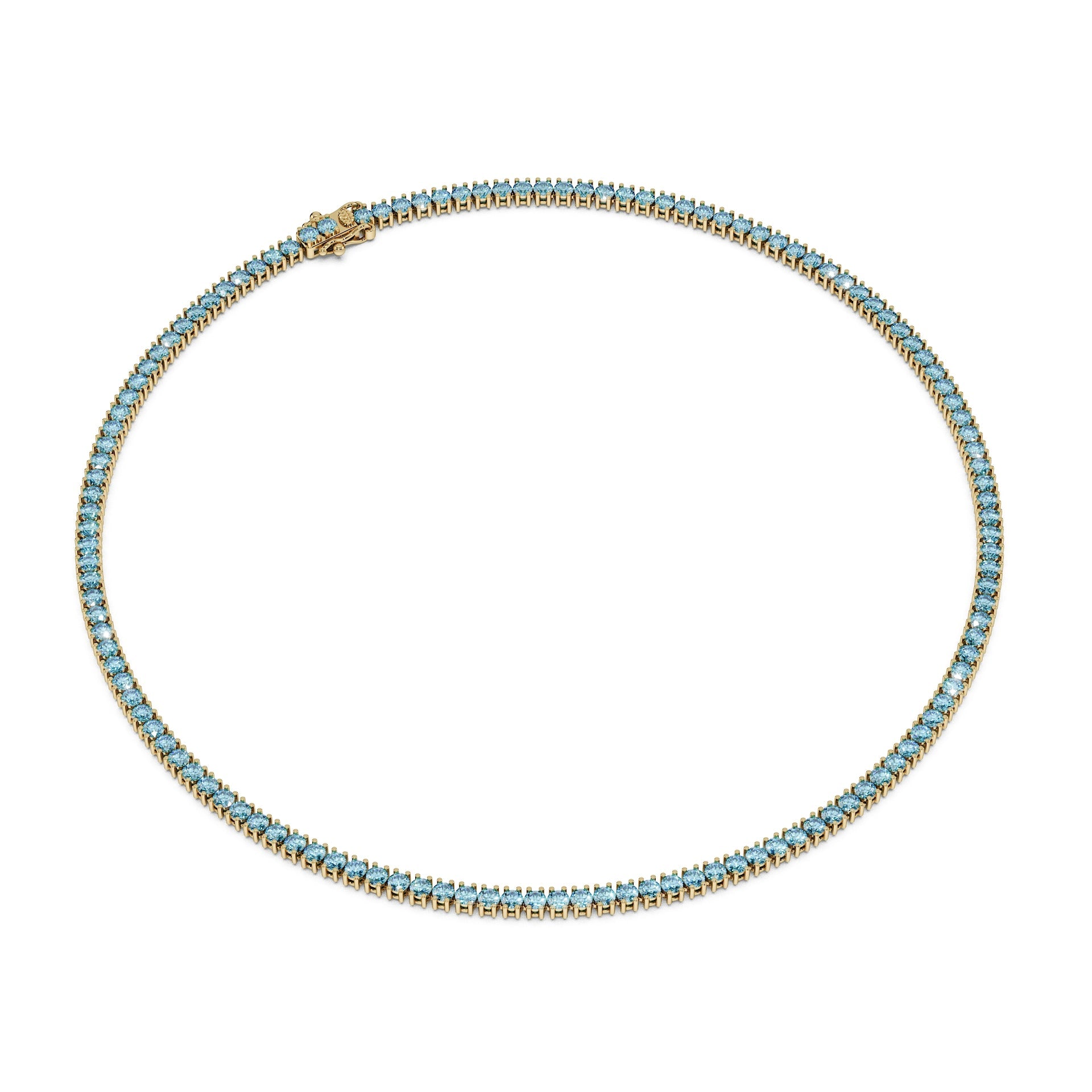 Delicate 11-Color 13ct Diamond Tennis Necklace