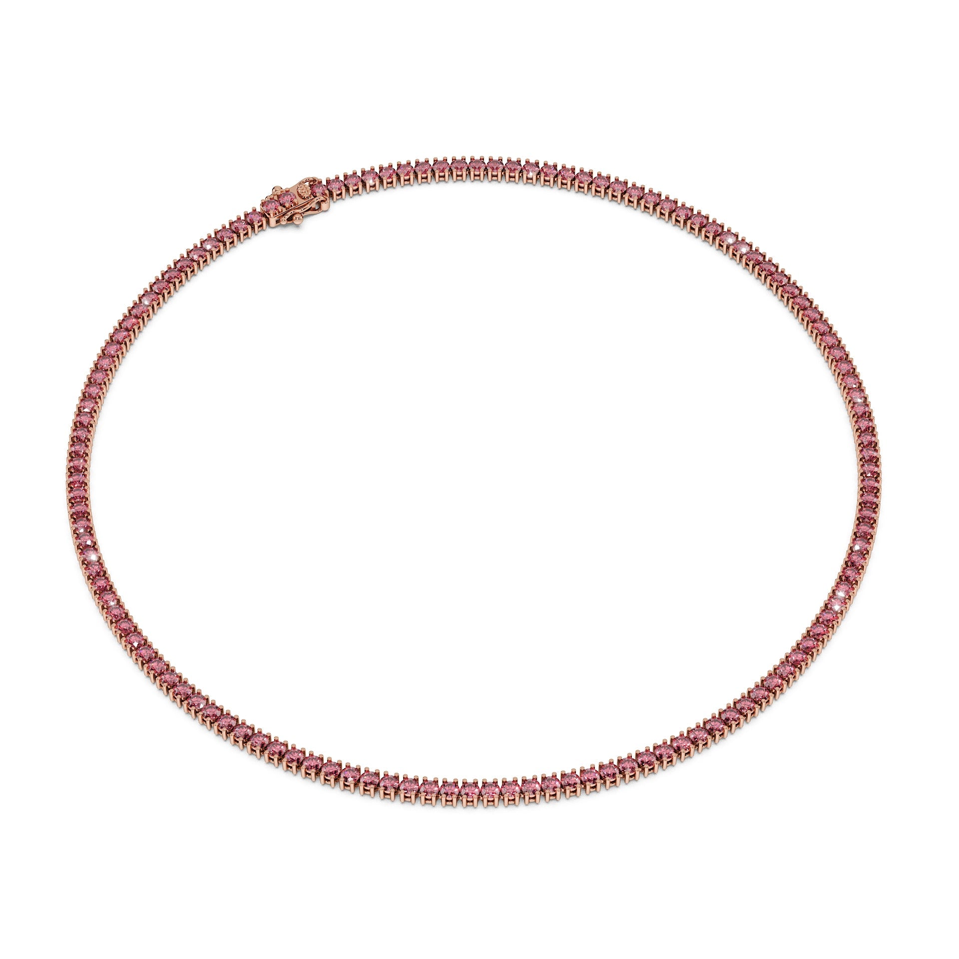 Delicate 11-Color 13ct Diamond Tennis Necklace