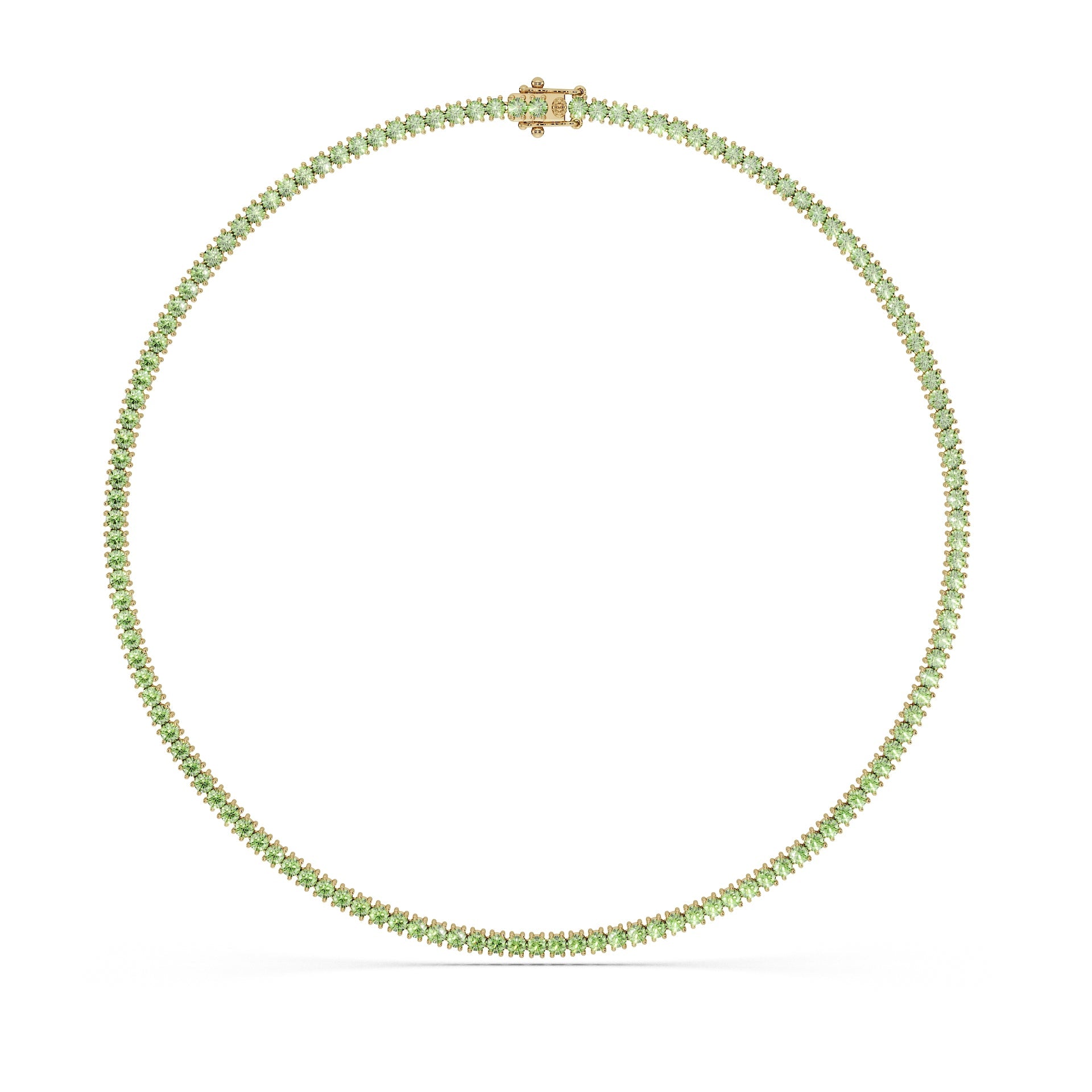 14K Yellow gold_Ocean Green Diamond