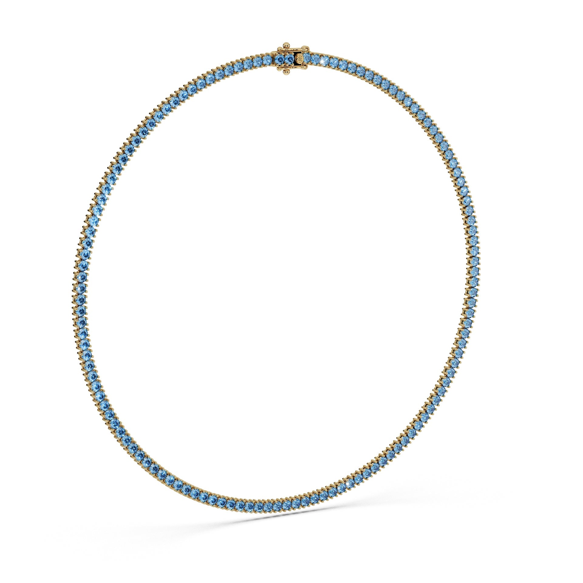 Delicate 11-Color 13ct Diamond Tennis Necklace