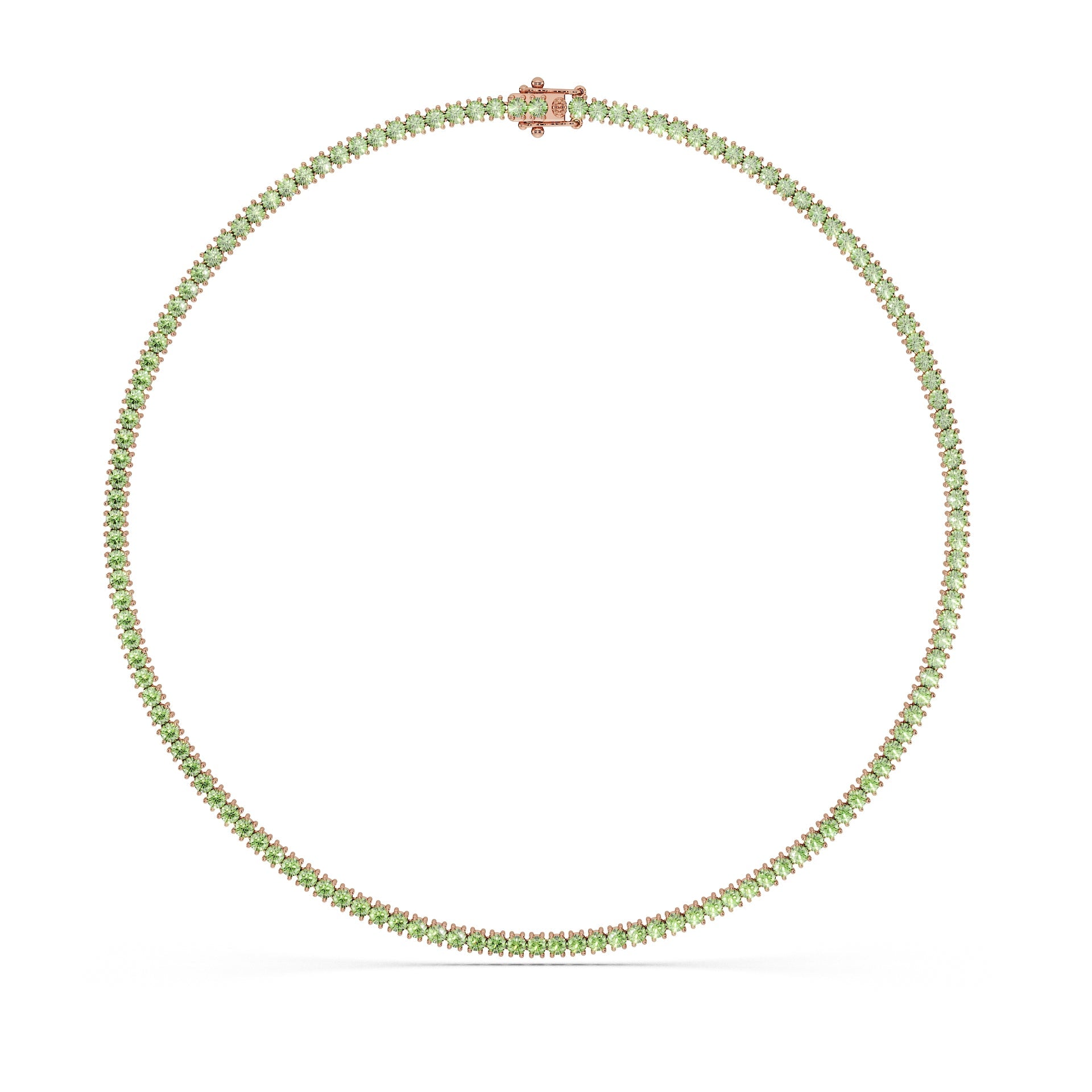 14K Rose gold_Ocean Green Diamond