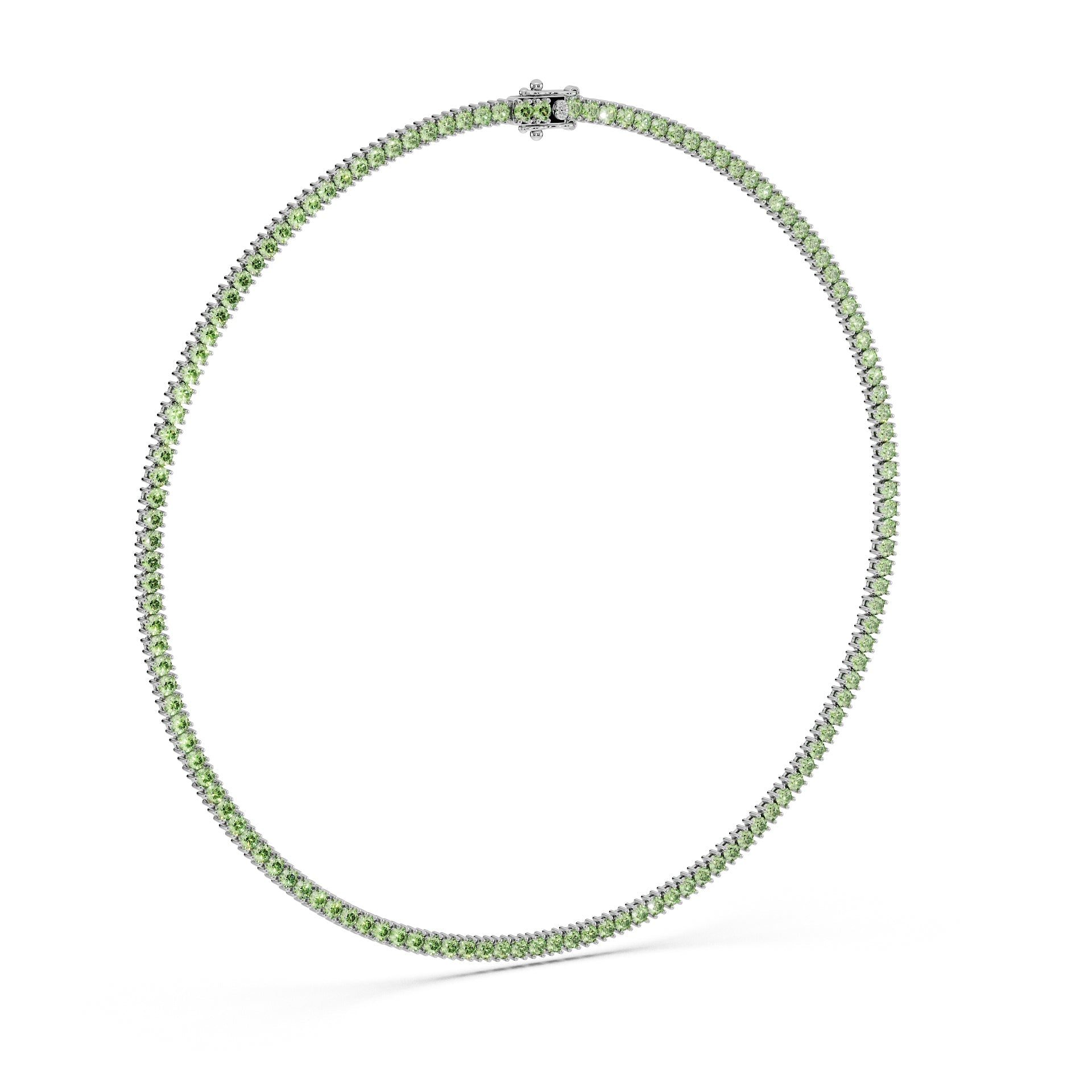 Delicate 11-Color 13ct Diamond Tennis Necklace