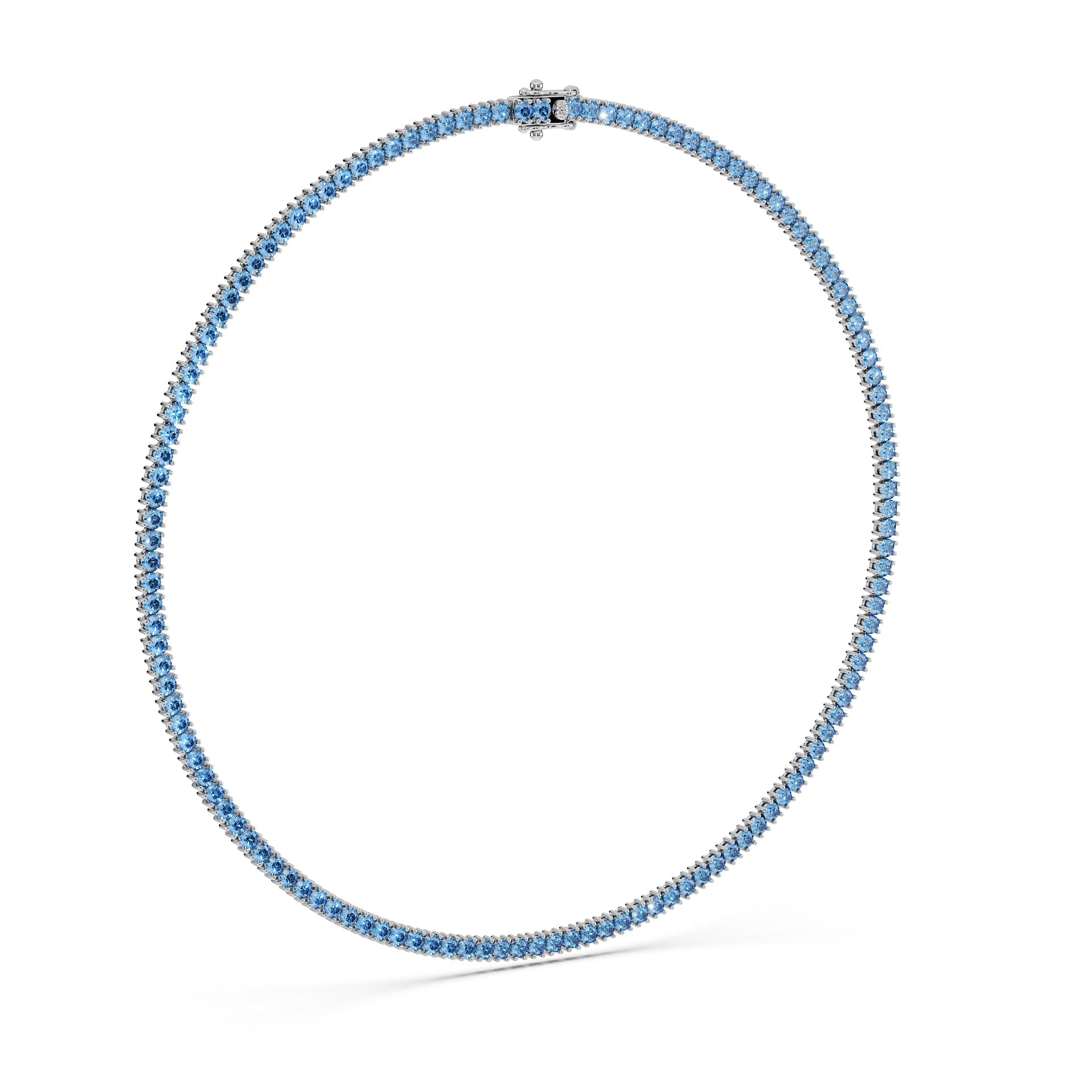 Delicate 11-Color 13ct Diamond Tennis Necklace