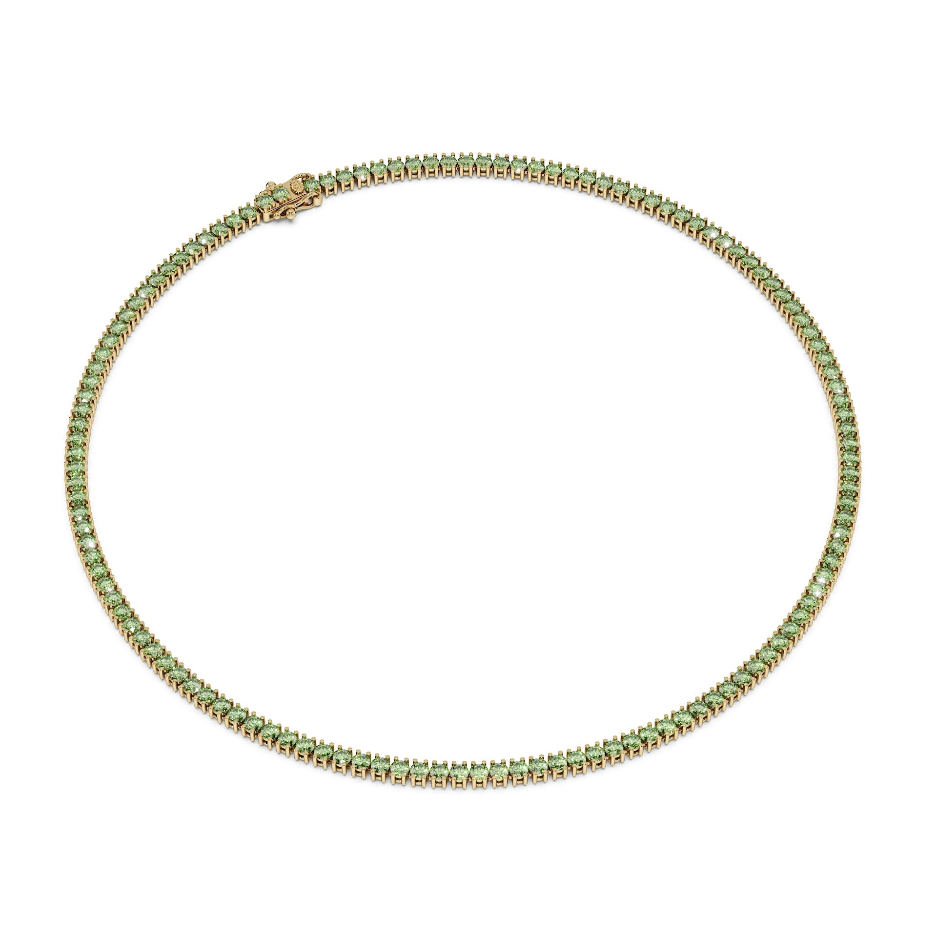 Delicate 11-Color 13ct Diamond Tennis Necklace