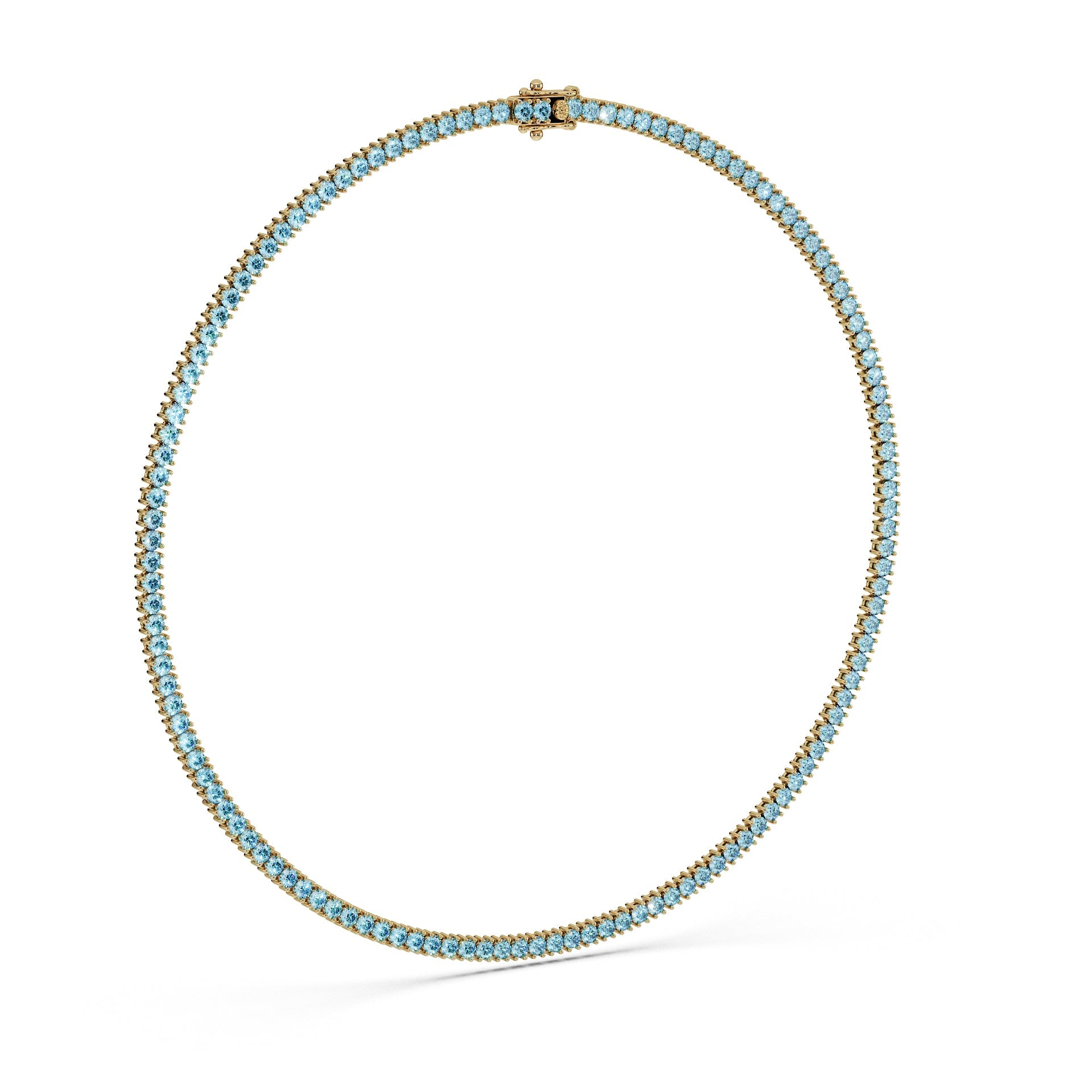 Delicate 11-Color 13ct Diamond Tennis Necklace