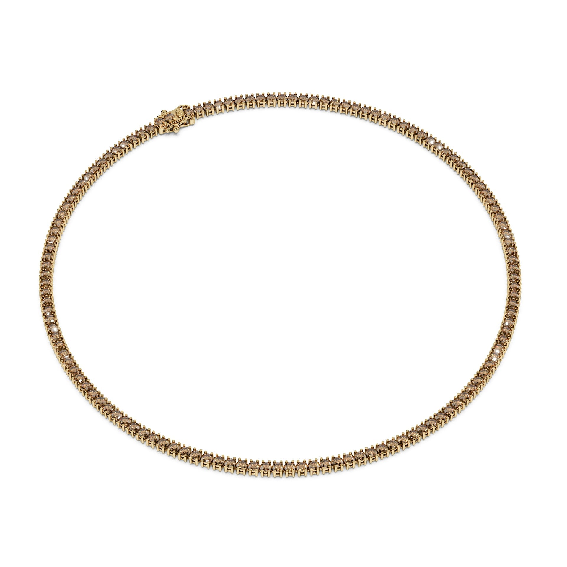 Delicate 11-Color 13ct Diamond Tennis Necklace