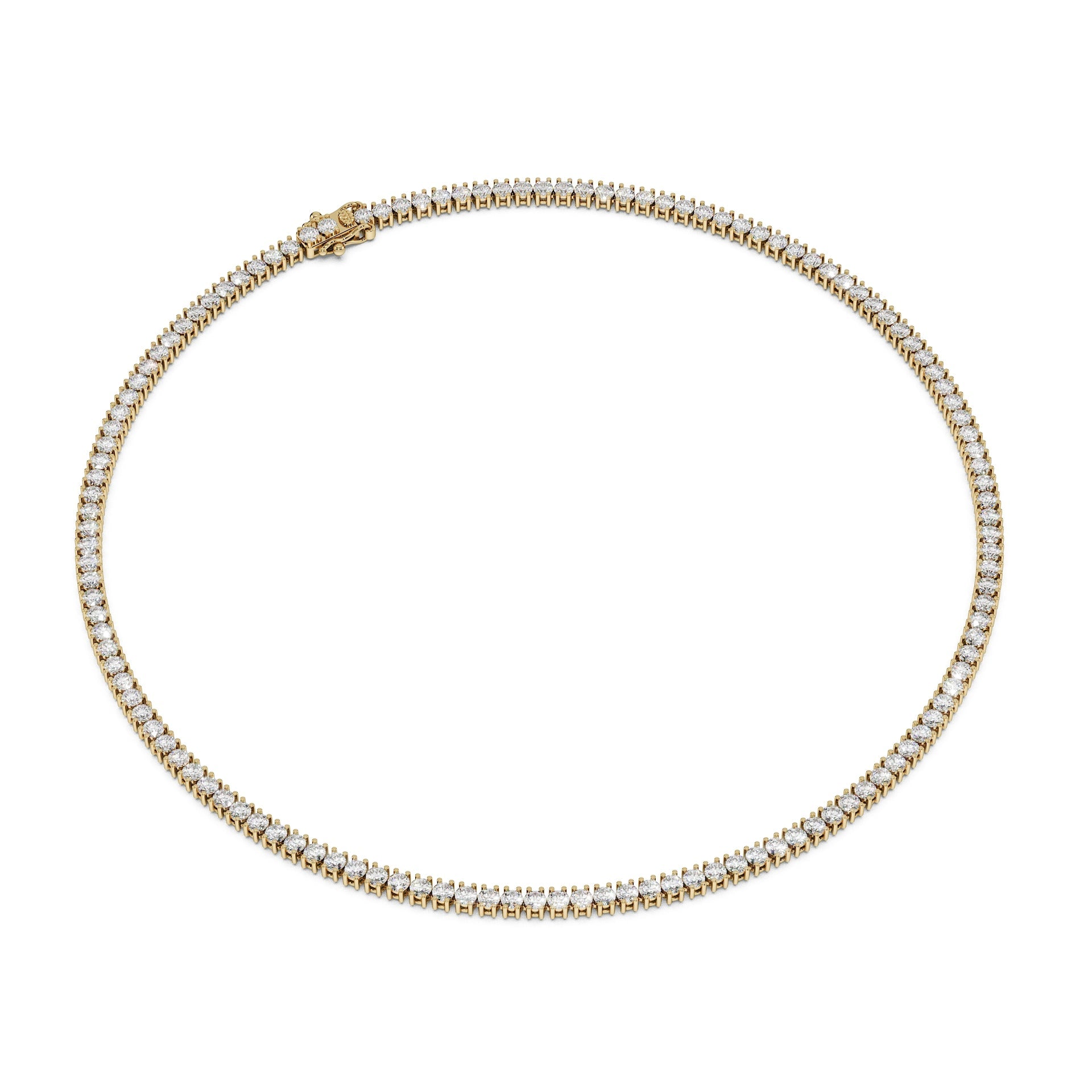 Delicate 11-Color 13ct Diamond Tennis Necklace