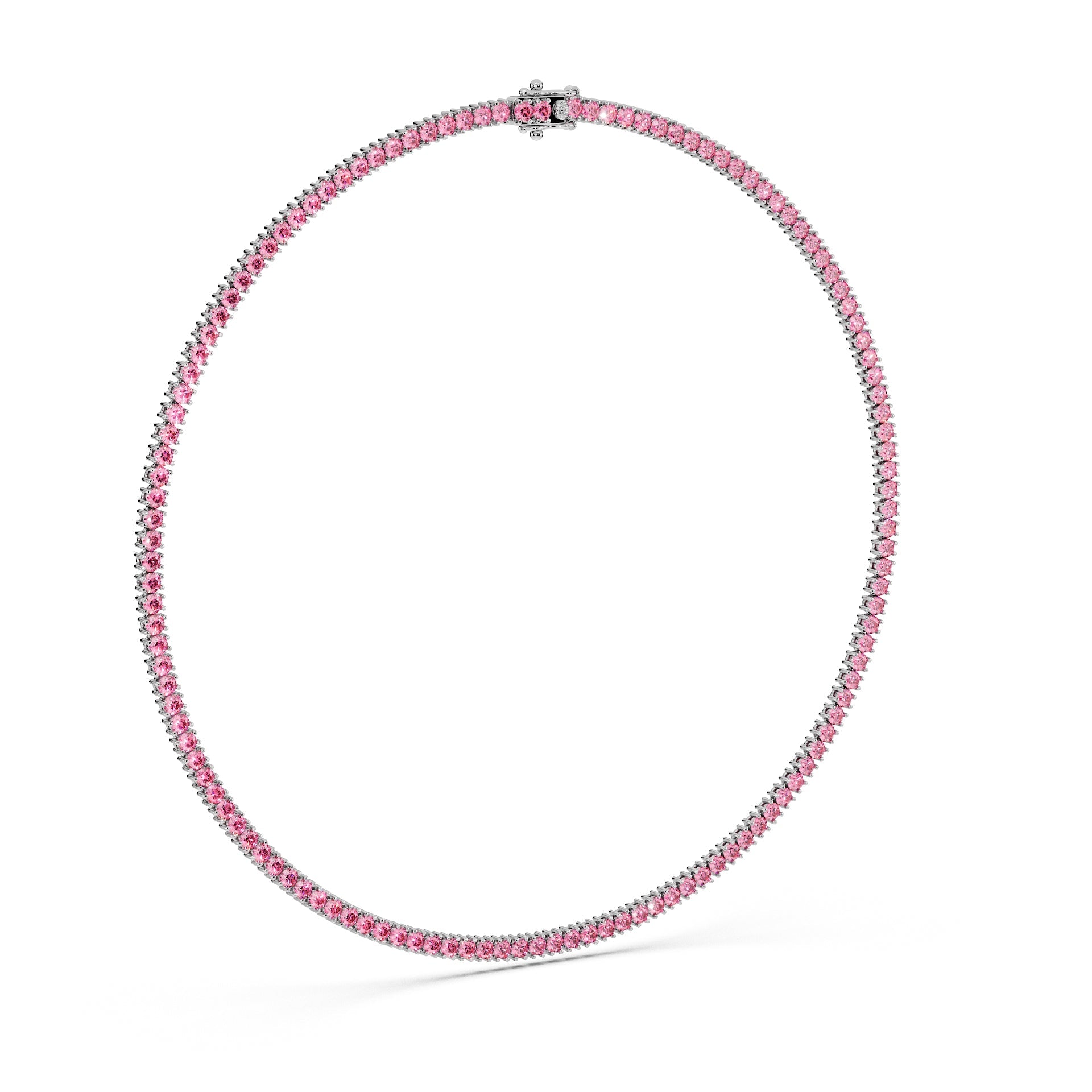 Delicate 11-Color 13ct Diamond Tennis Necklace