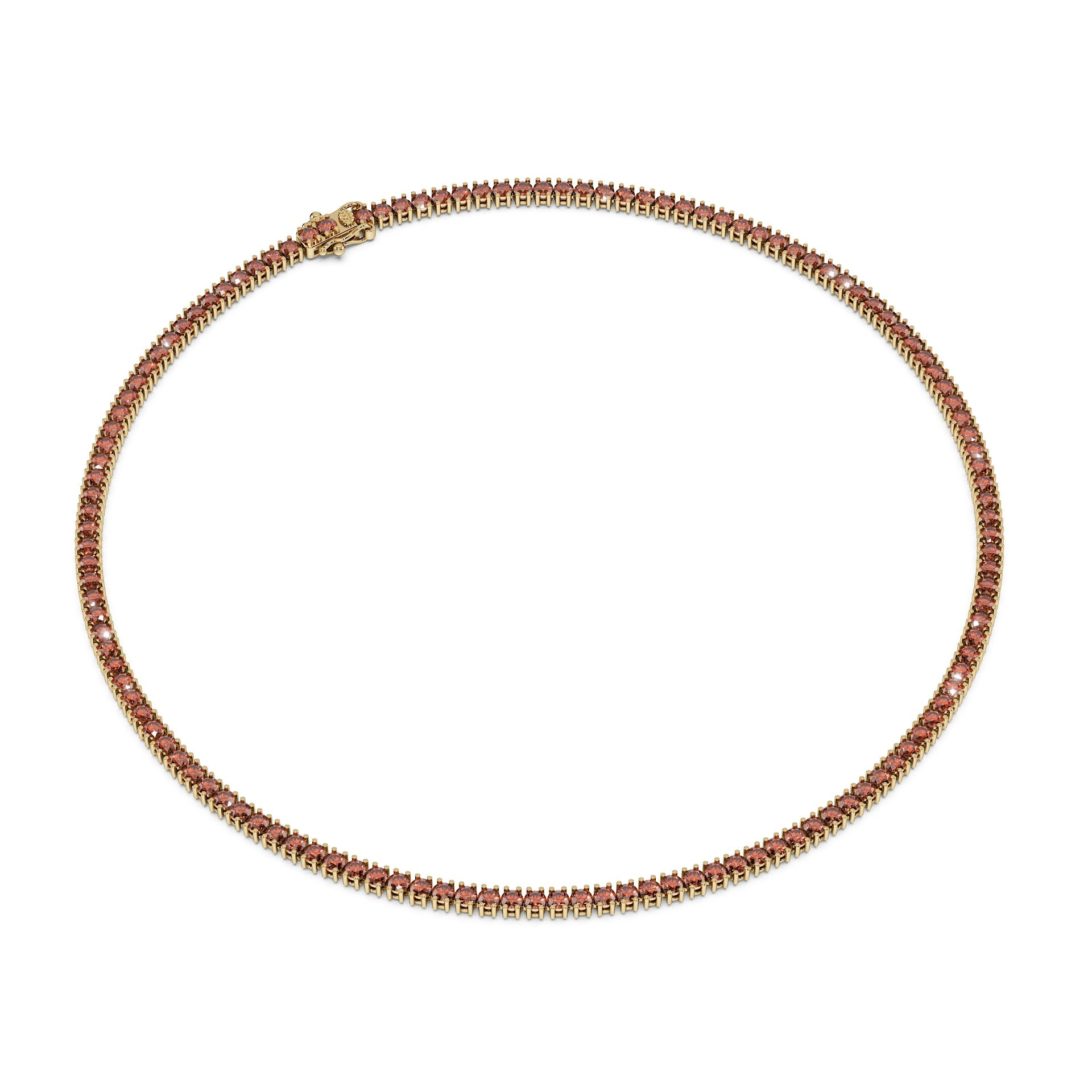 Delicate 11-Color 13ct Diamond Tennis Necklace